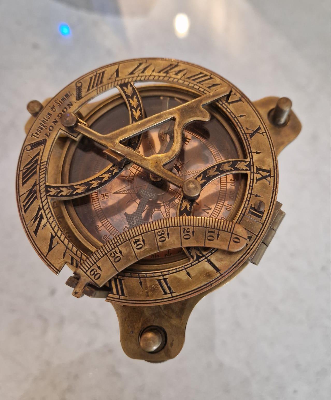 Bronze Table sextant by Throughton & Simms For Sale