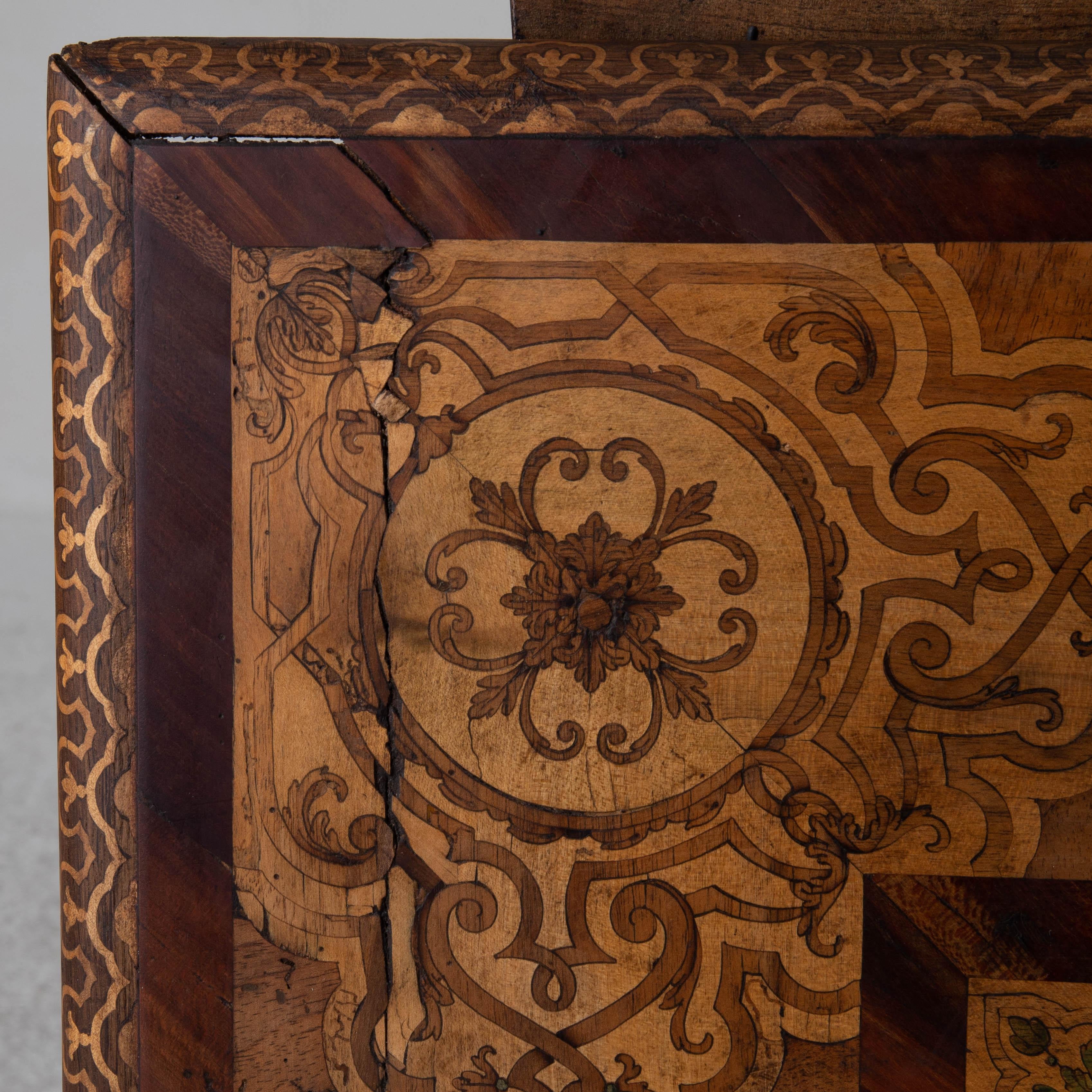 Table Side Table Baroque Inlays Italian Period 1650-1750, Italy 13