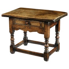 Table, Sidetable, Sofa Table, 17th Century, Spanish, Baroque, Walnut