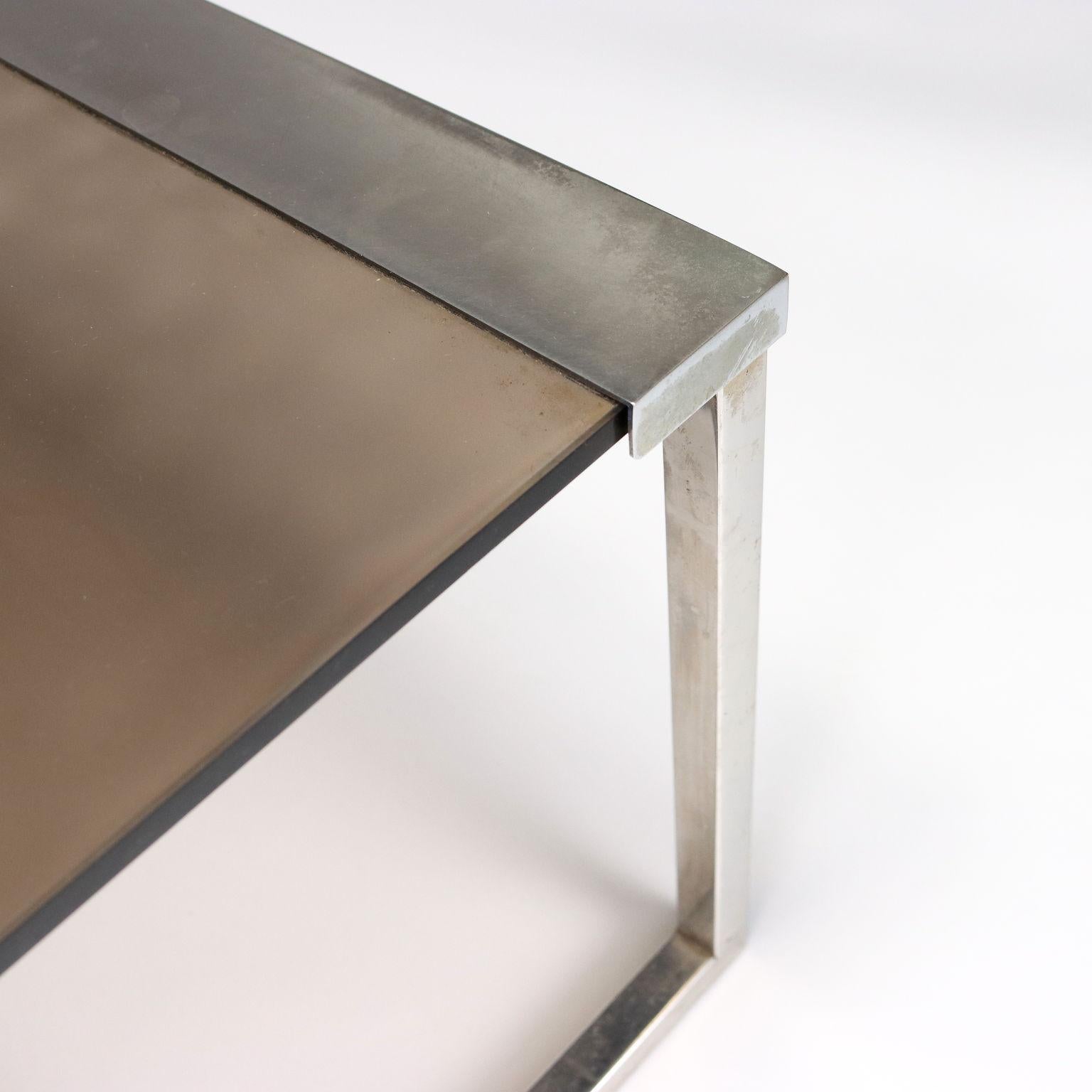 Polychromed Table Sir T 32 Gallotti e Radice Crystal Italy 1970s-1980s
