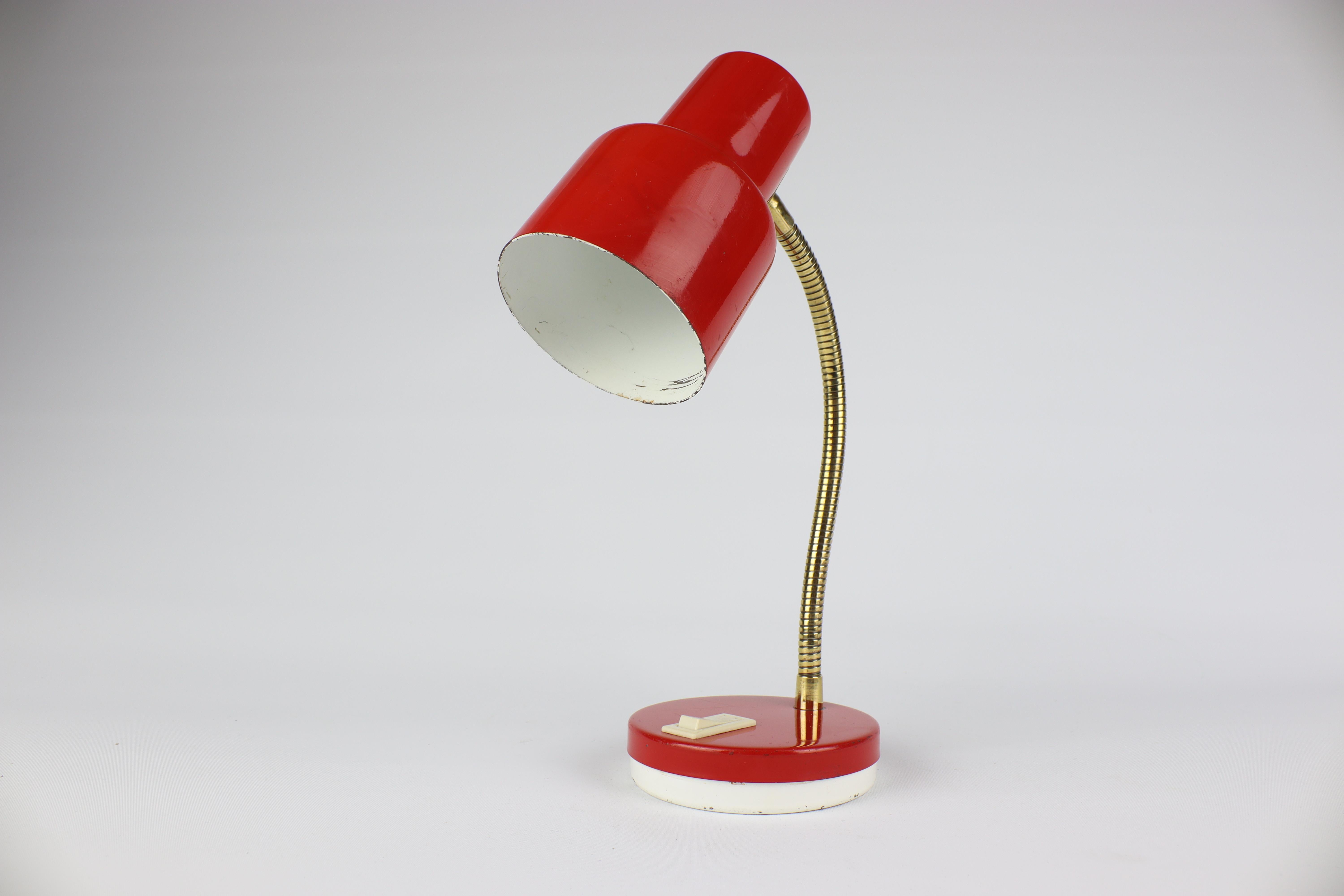 Table Small Red Retro Lamp 2