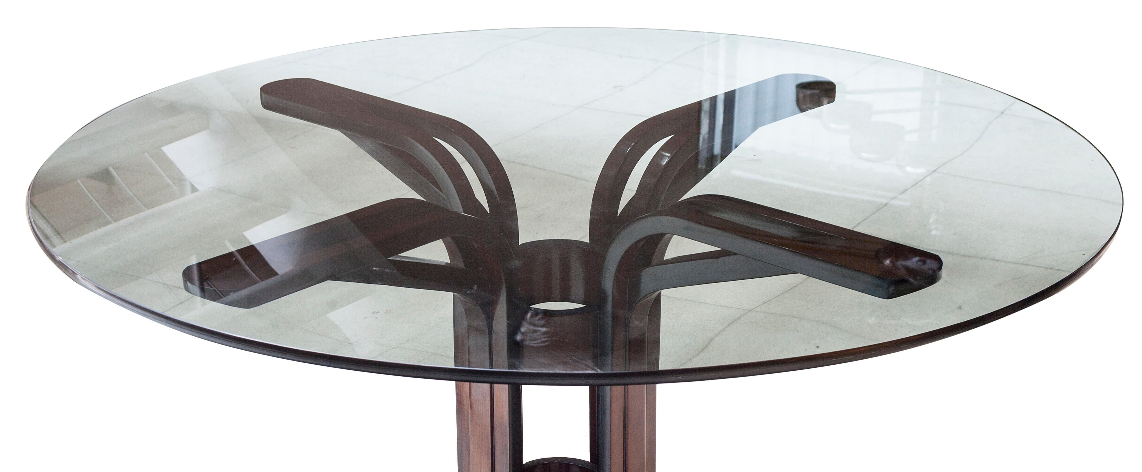 Dining table Art Deco

Year: 1920
Country: French
Wood and glass
Finish: polyurethanic lacquer
It is an elegant and sophisticated dining table.
You want to live in the golden years, this is the dining table that your project needs.
We have