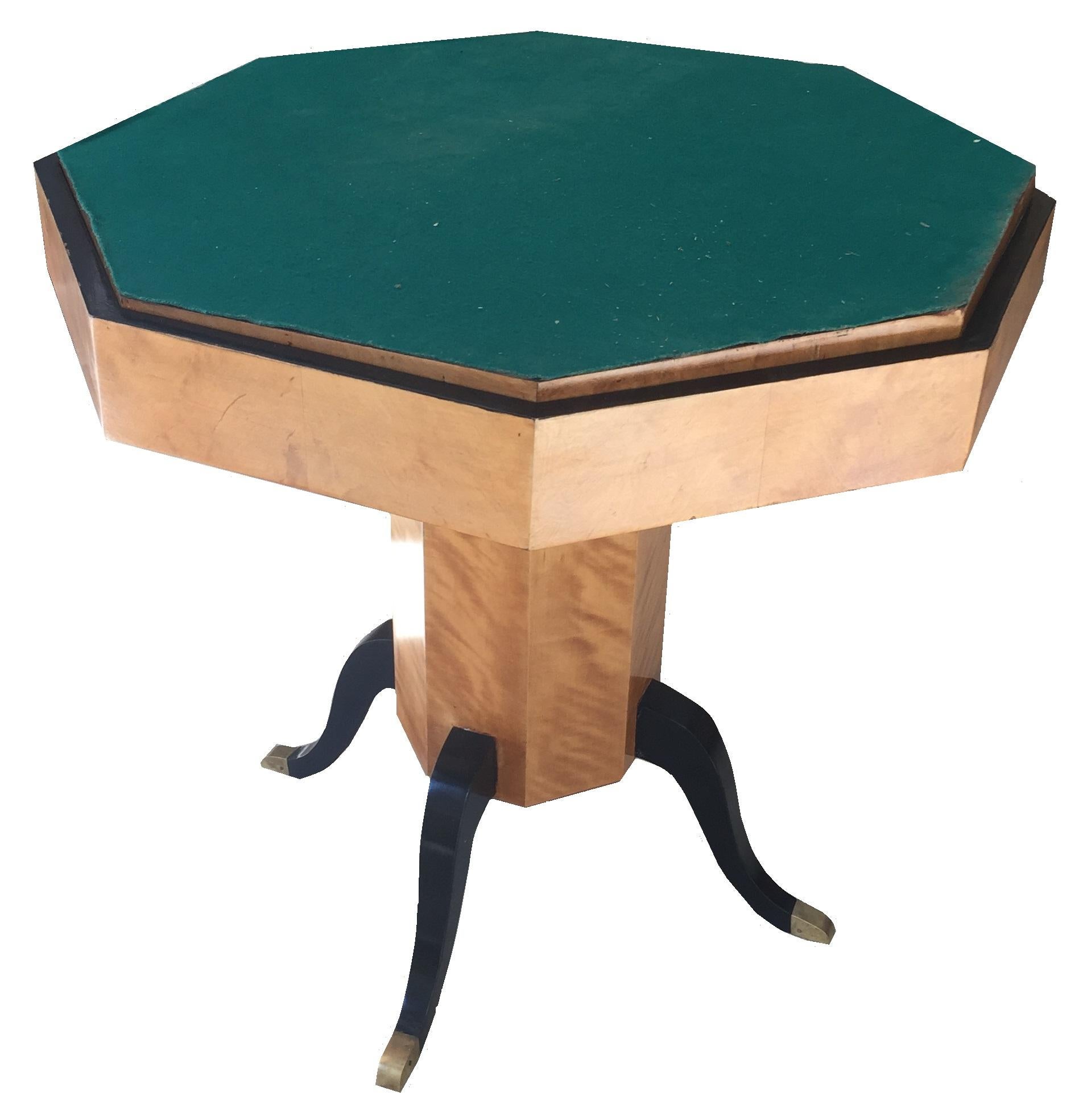 Table, Style: Art Deco, ' 4 People', Year: 1920, Wood and Bronze For Sale 1