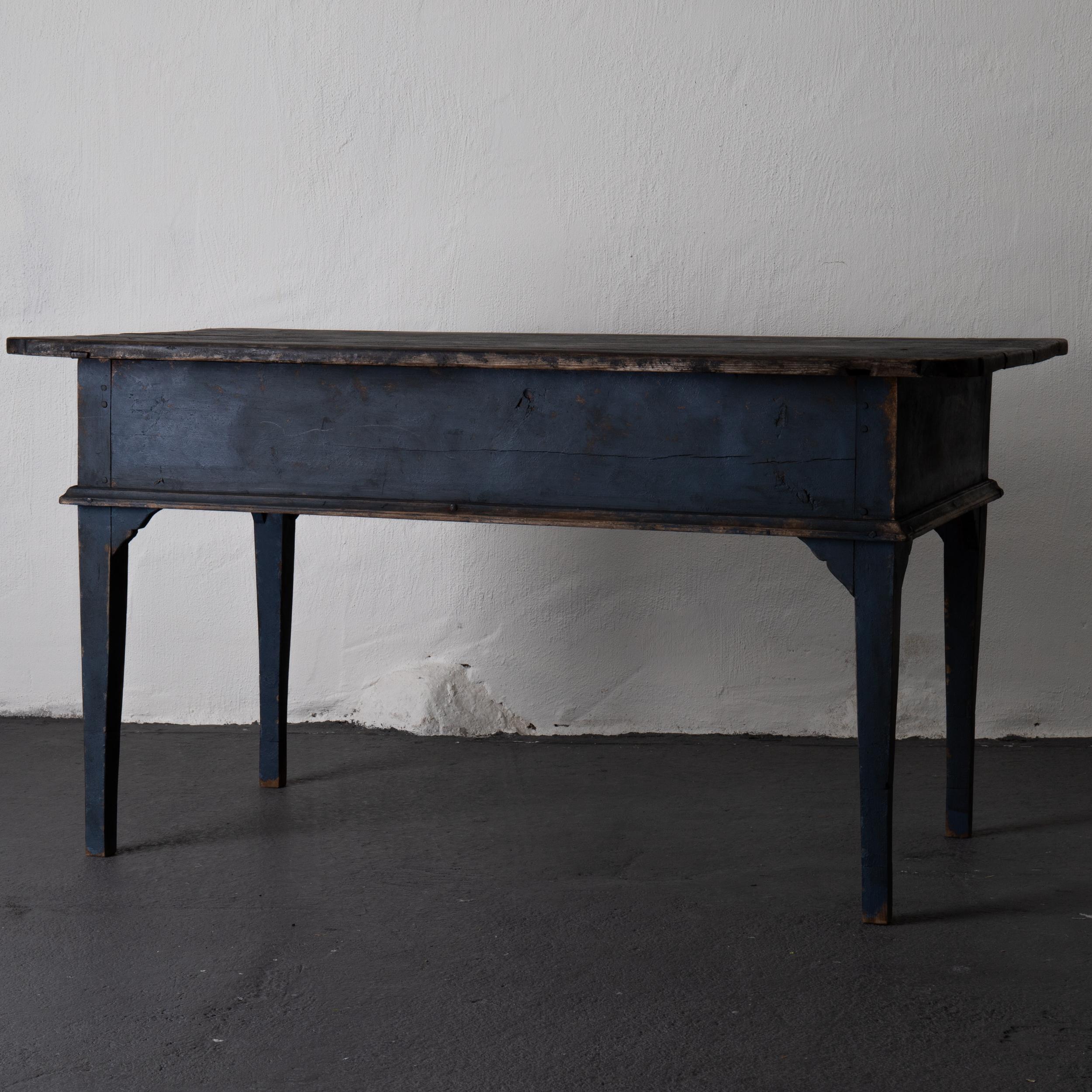 Table Swedish Black Blue, 19th Century, Sweden 5