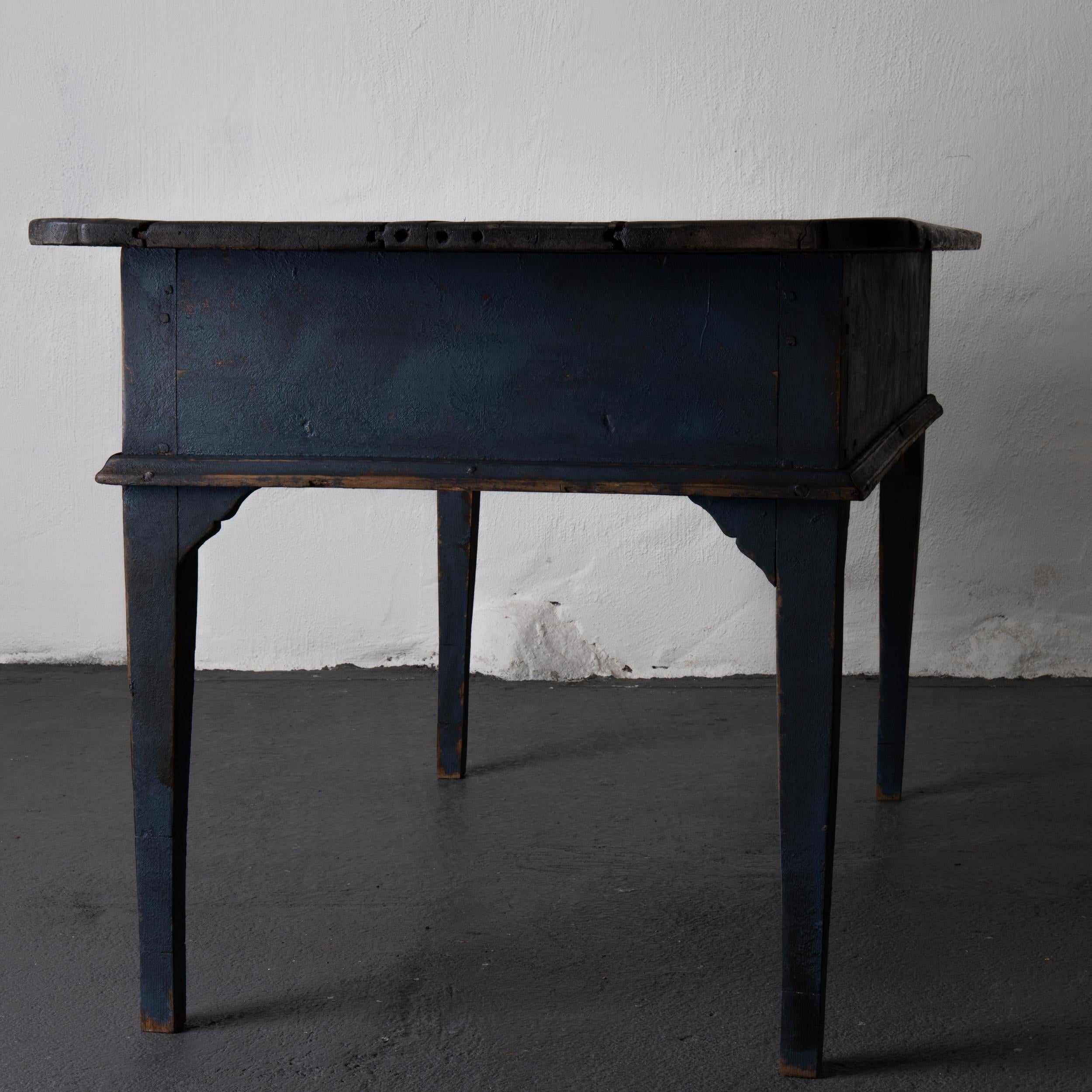 Table Swedish Black Blue, 19th Century, Sweden 2