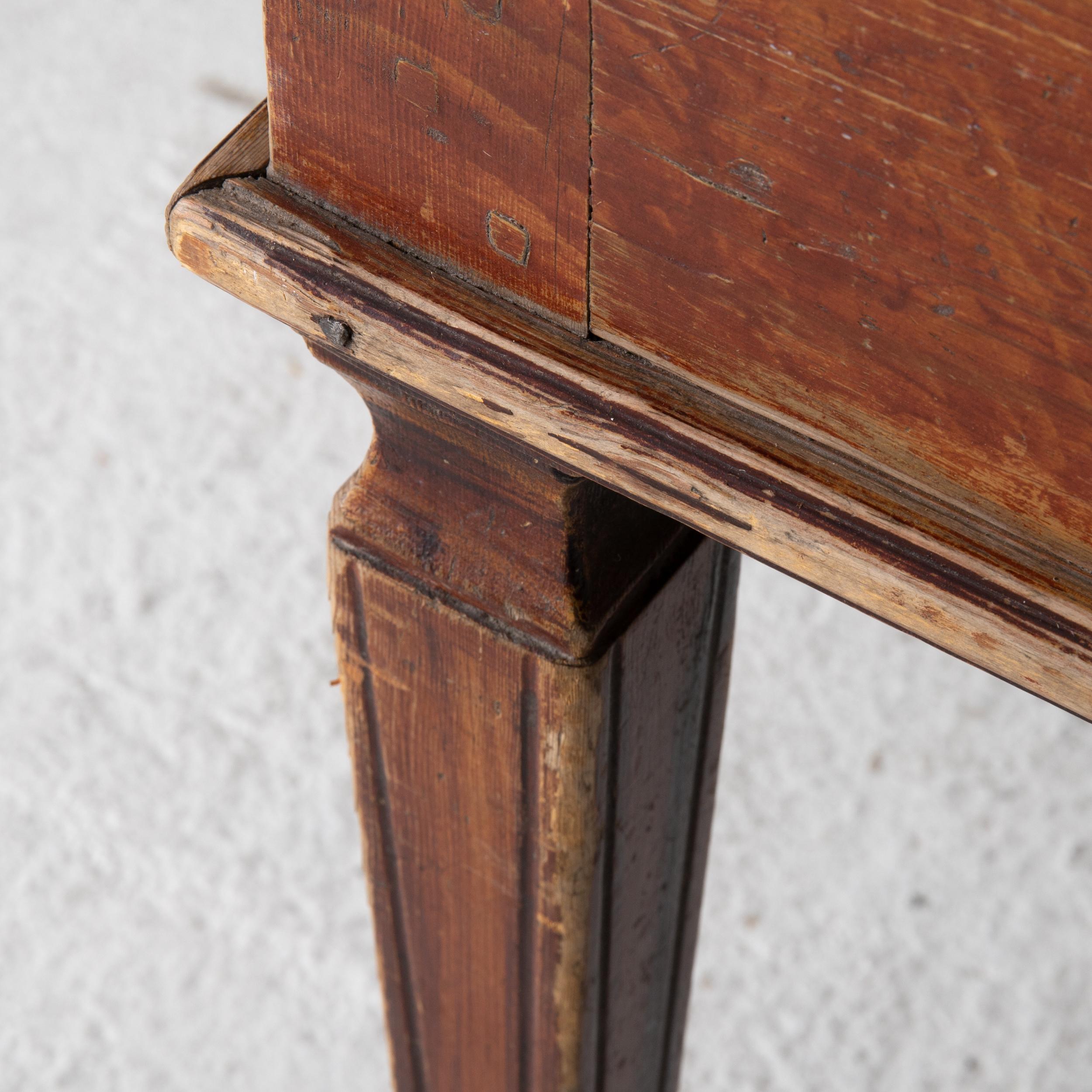 Wood Table Swedish Gustavian 18th Century Original Paint Sweden For Sale