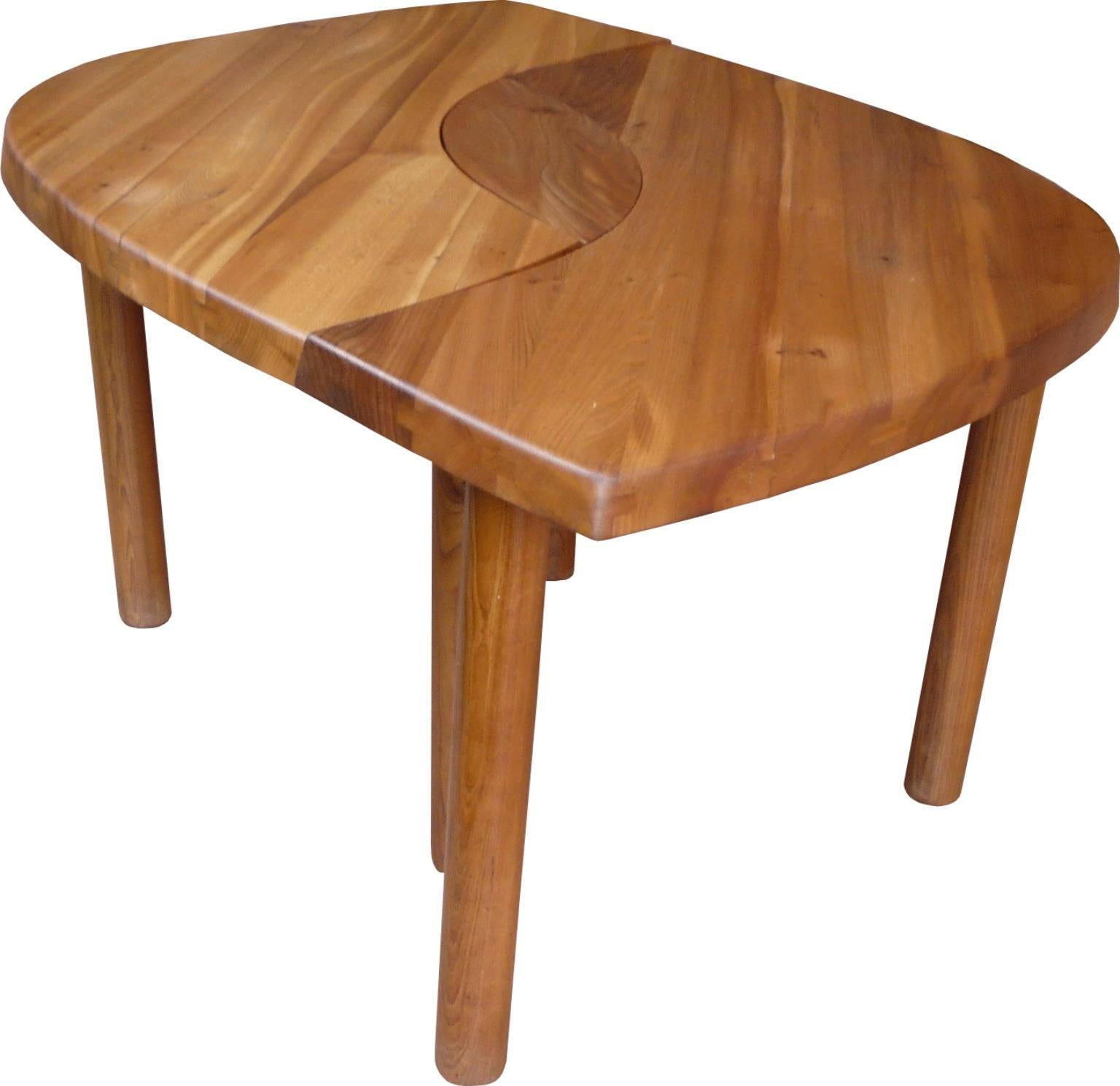 Table T 22 F from Pierre Chapo from 1967 in French Elm