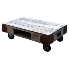Table Teak Garden Patio Conservatory Storage Recess Moveable Castor