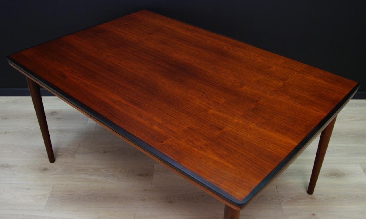 Veneer Table Teak Vintage Midcentury Danish Design