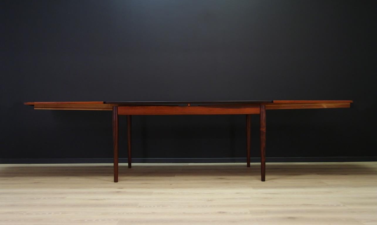 Table Teak Vintage Midcentury Danish Design In Good Condition In Szczecin, Zachodniopomorskie