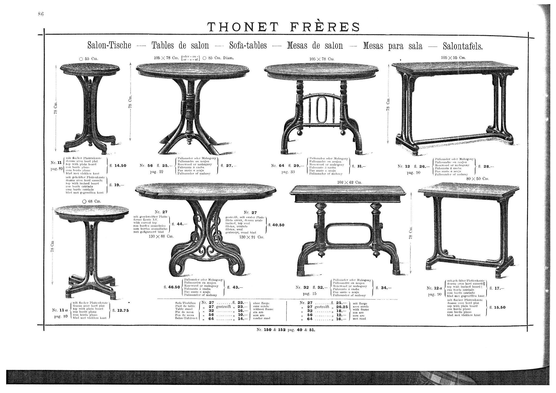 Beech Table Thonet Nr.12, since 1888