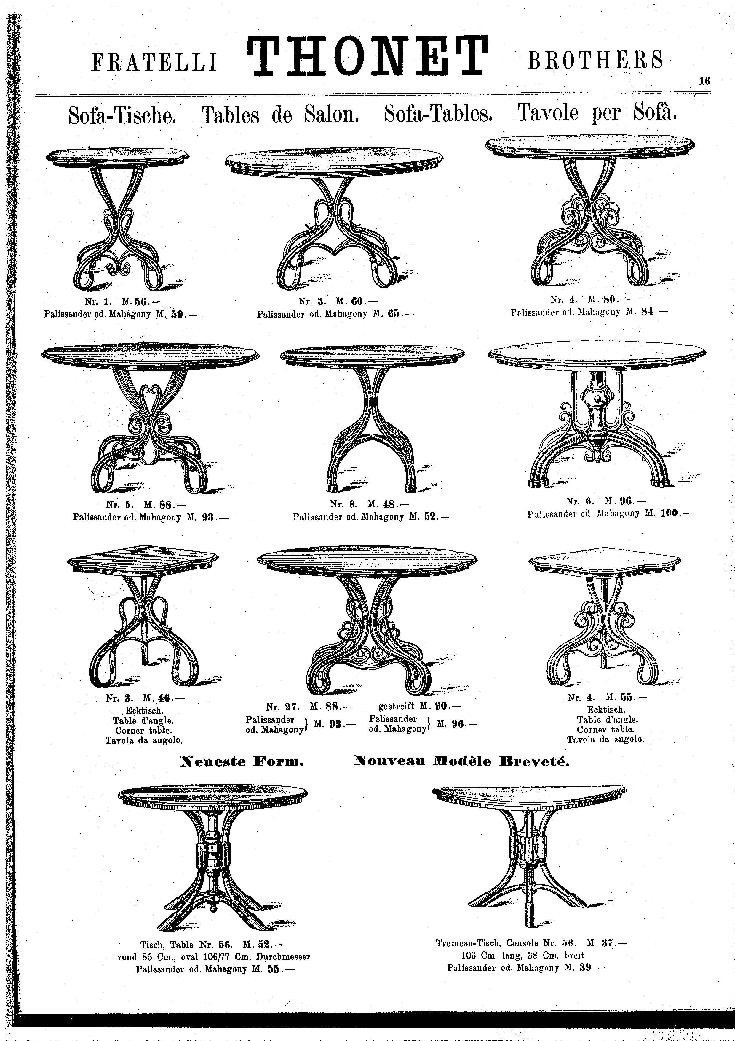 Table Thonet Nr.56, circa 1885 3