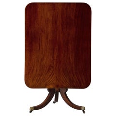 Antique Table Tilt-Top English Mahogany, 18th Century