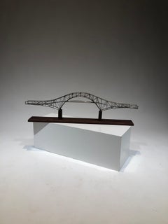 Tabletop Brass Bridge Model