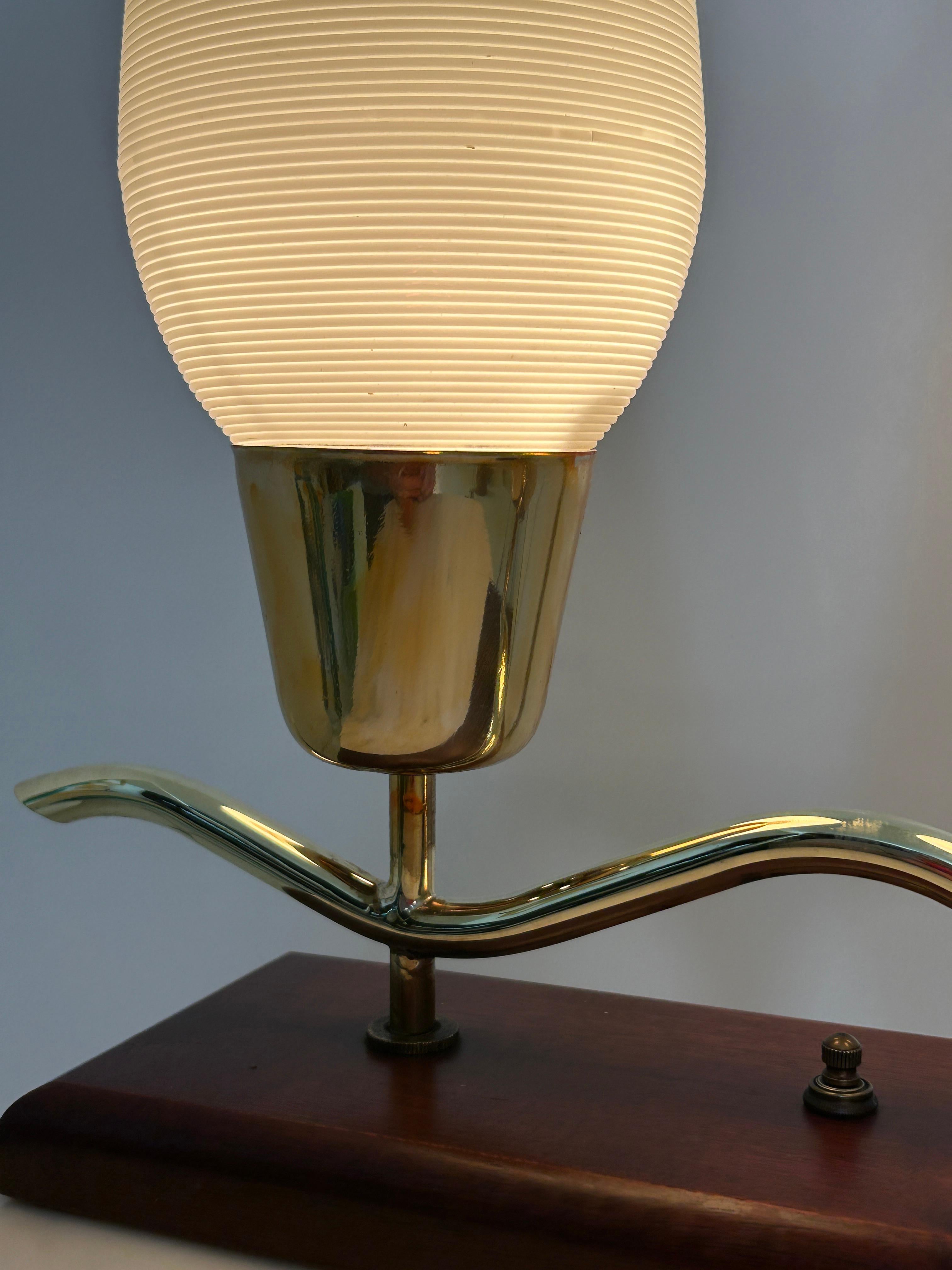 American Table Top Rotaflex double shade lamp For Sale