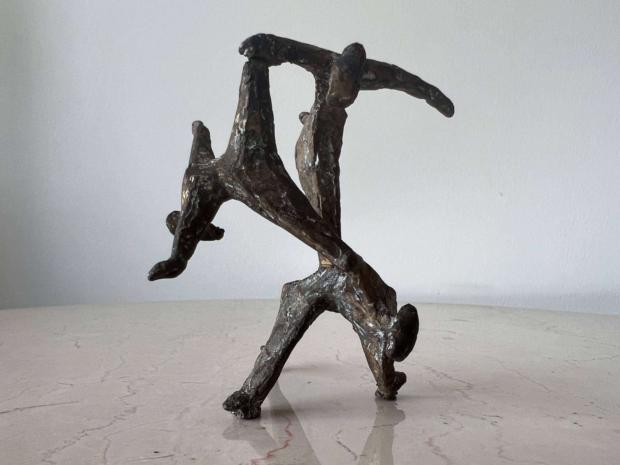 American Table Top Sculpture by Anne Van Kleeck in Bronze For Sale