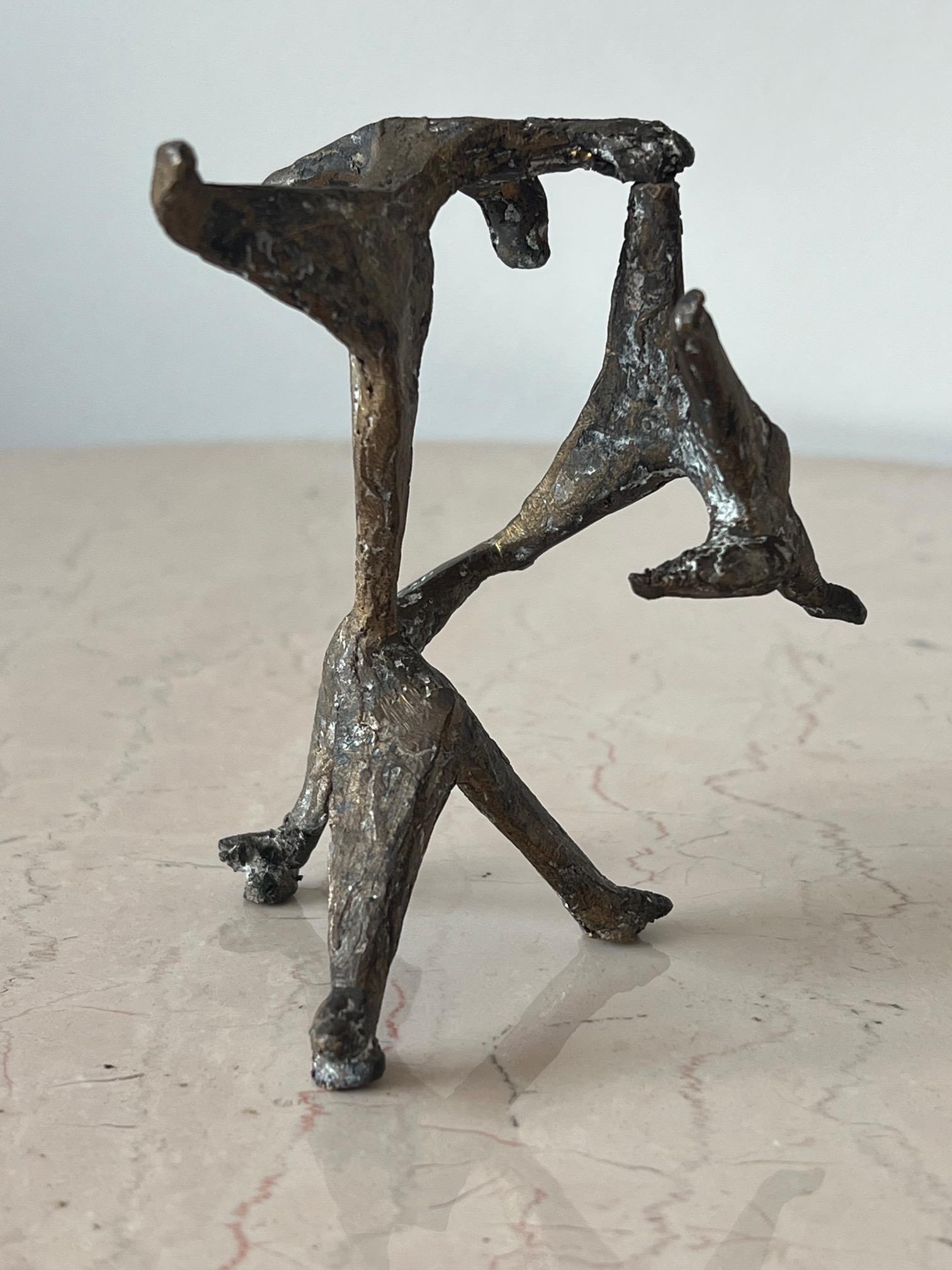 Table Top Sculpture by Anne Van Kleeck in Bronze In Good Condition For Sale In St.Petersburg, FL