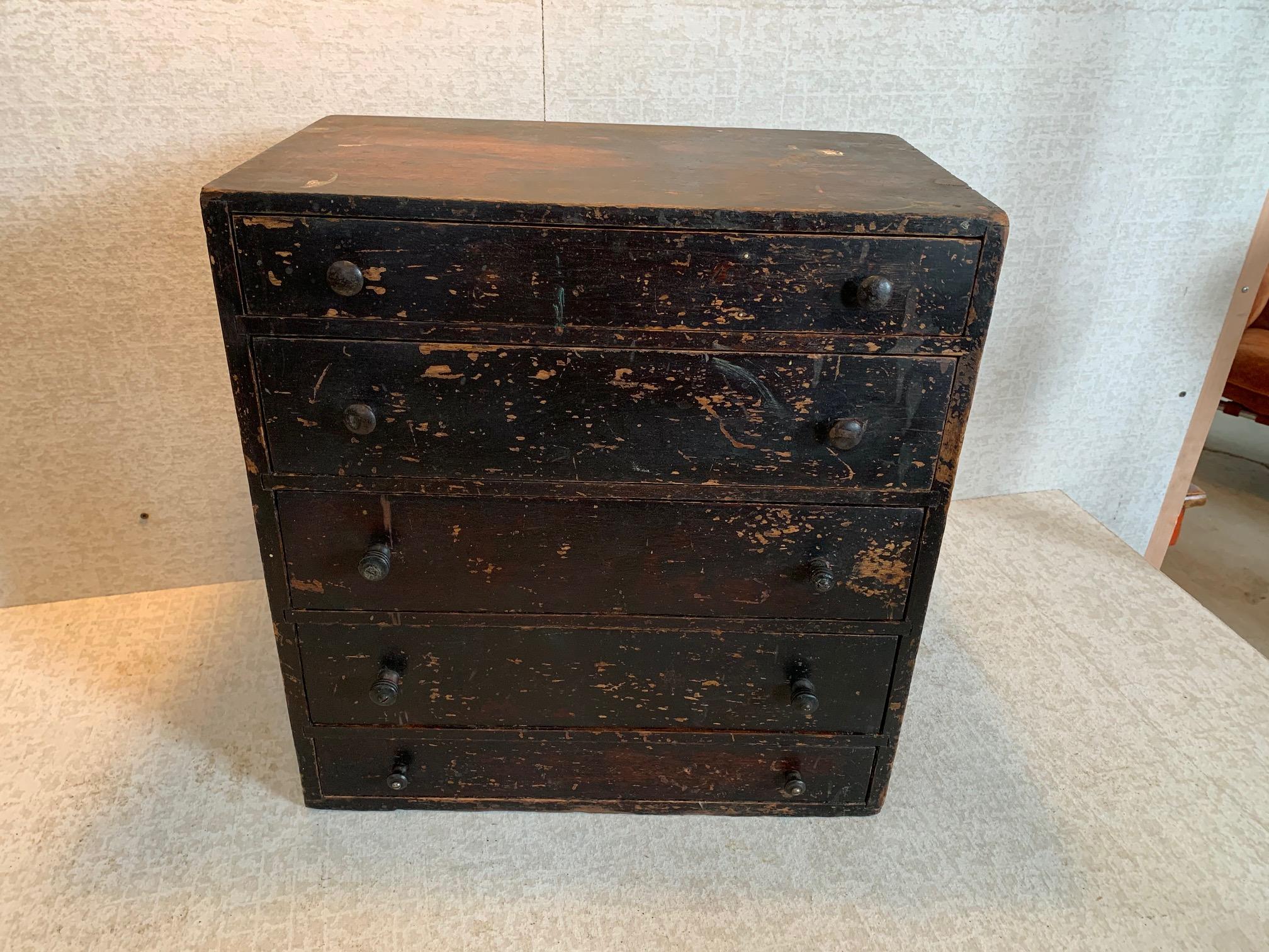 American Table Top Typeset or Stamp Cabinet