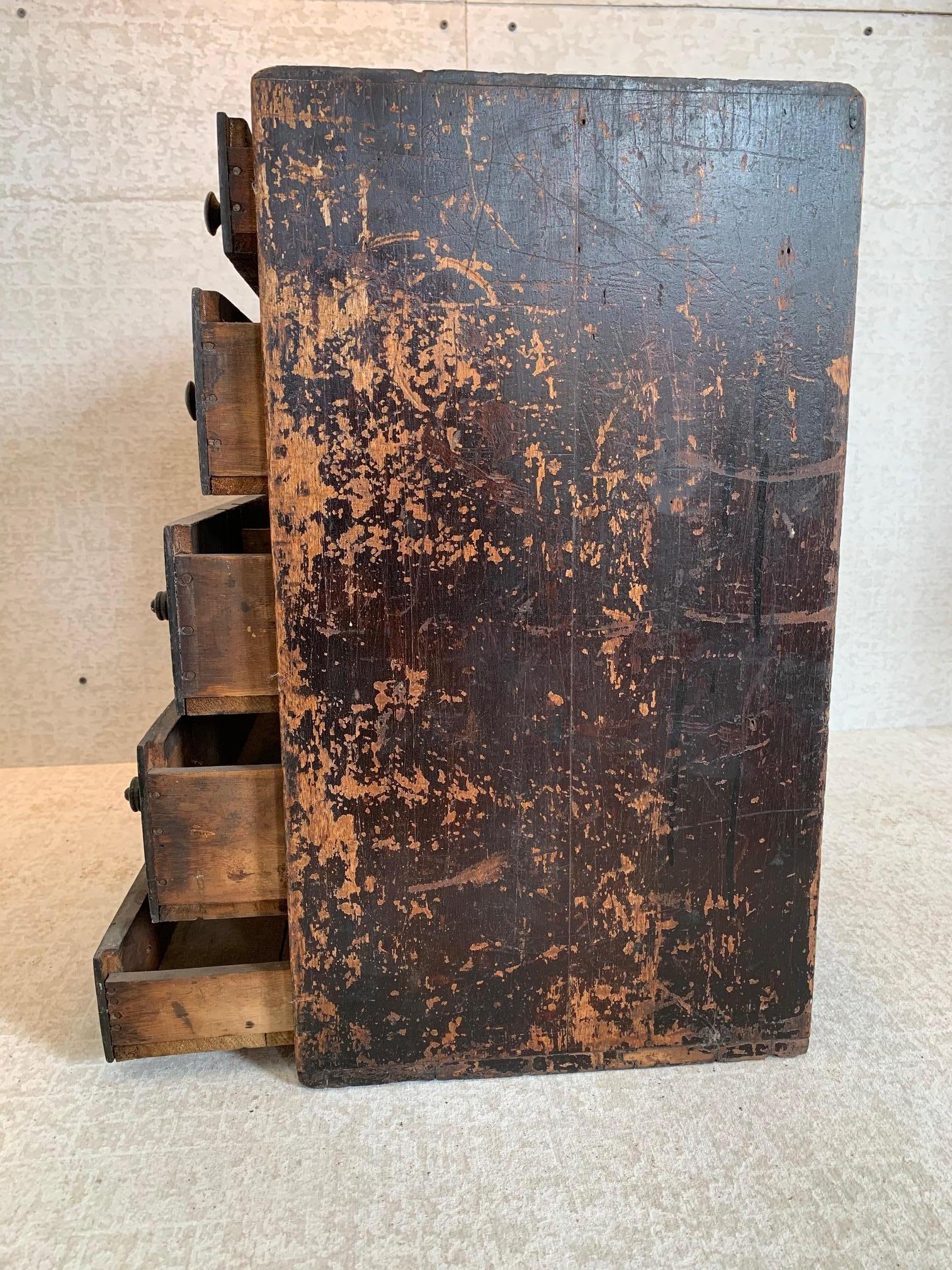 Early 20th Century Table Top Typeset or Stamp Cabinet
