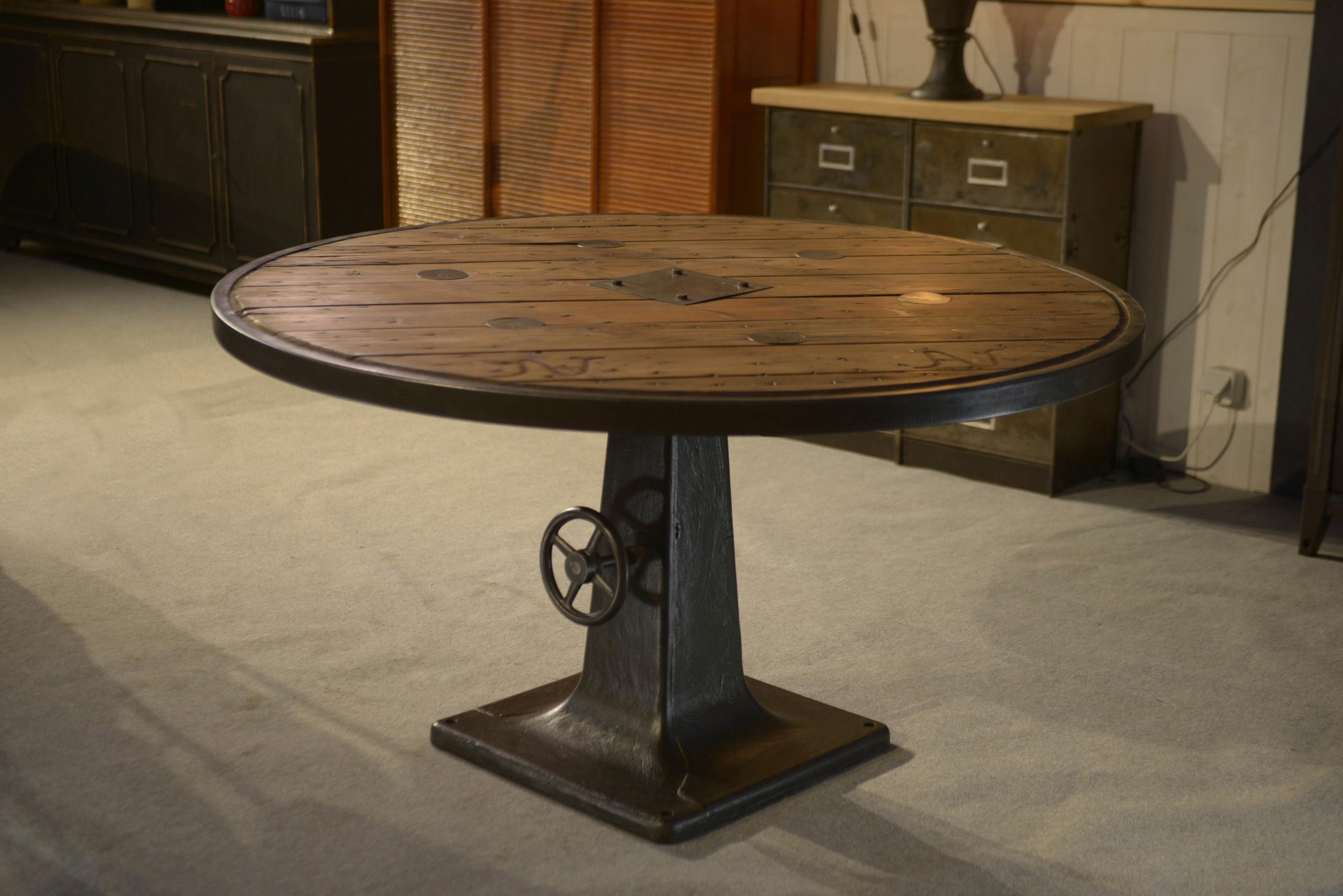Industriale Table touret industriel XIXème in vendita