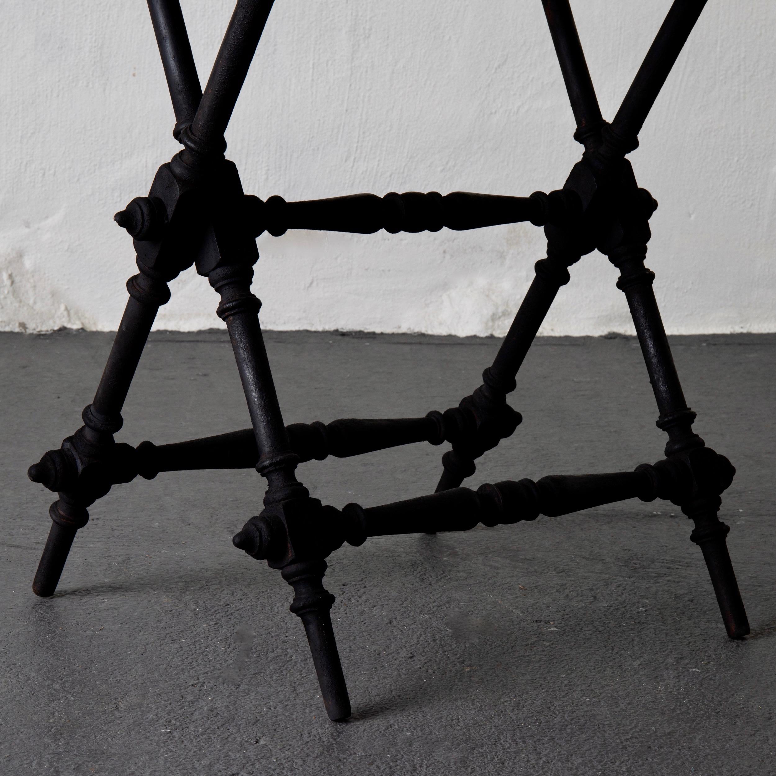 Table Tray Swedish Black, 19th Century, Sweden In Good Condition In New York, NY