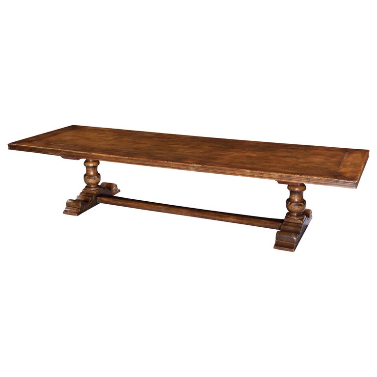 Table, Trestle, Dining, Refectory, Long, 20-Seat, Cherry, Renaissance ...
