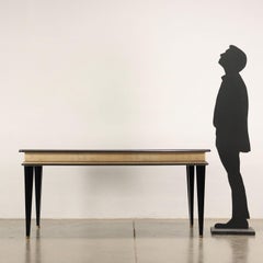 Table U. Mascagni Ebony Wood, Italy, 1950s-1960s