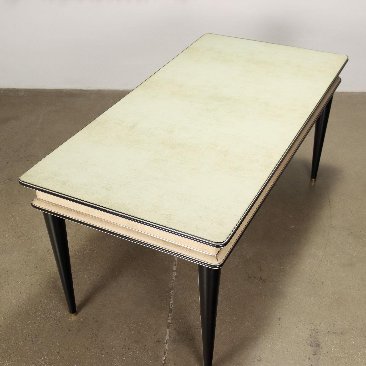 Table U. Mascagni Ebony Wood, Italy, 1950s-1960s For Sale 1