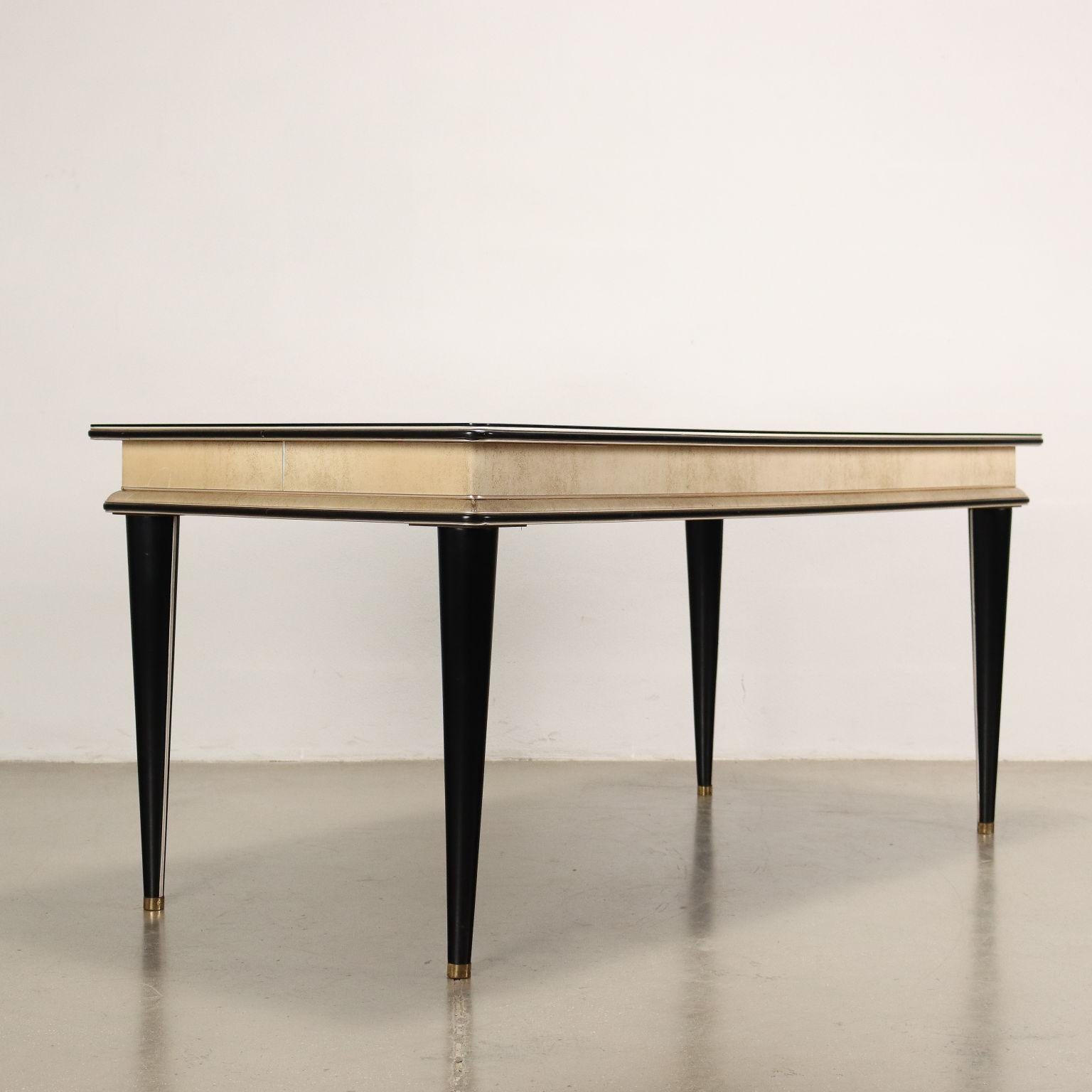 Table U. Mascagni Ebony Wood, Italy, 1950s-1960s For Sale 2