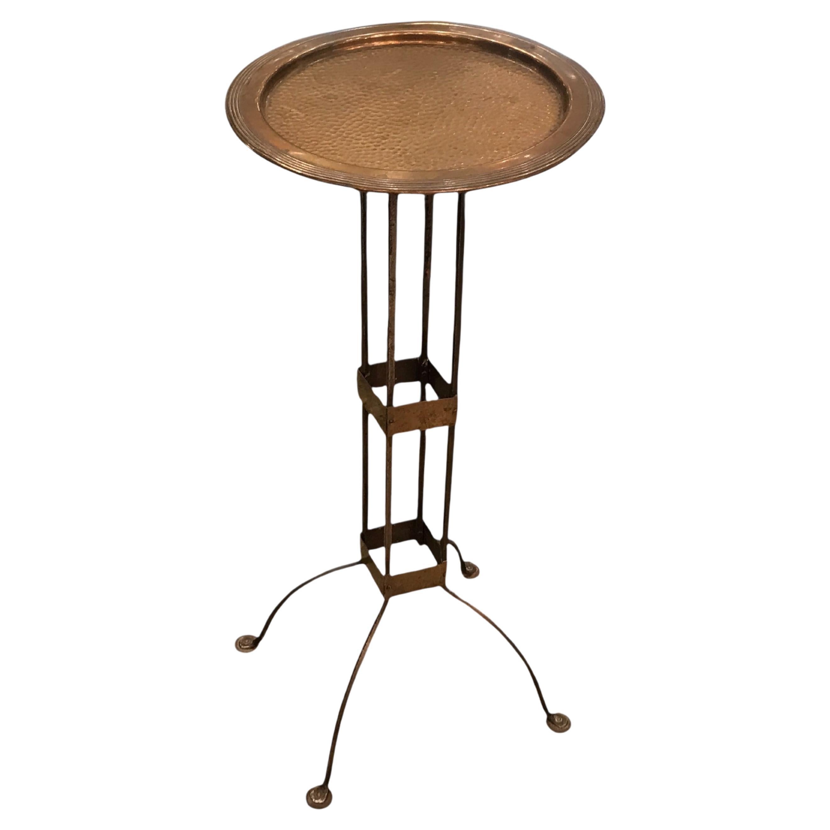 Tavolo Secessione Viennese, 1900, ferro e bronzo