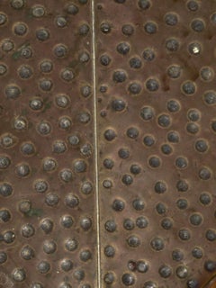 Mesa Secesión Vienesa, 1900, raíz de fresno y bronce martillado