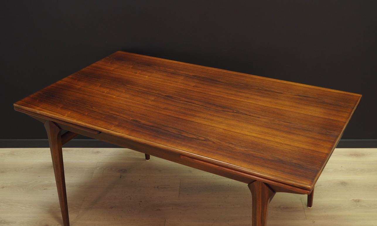 Scandinavian Table Vintage 1970s Danish Design Retro Rosewood For Sale