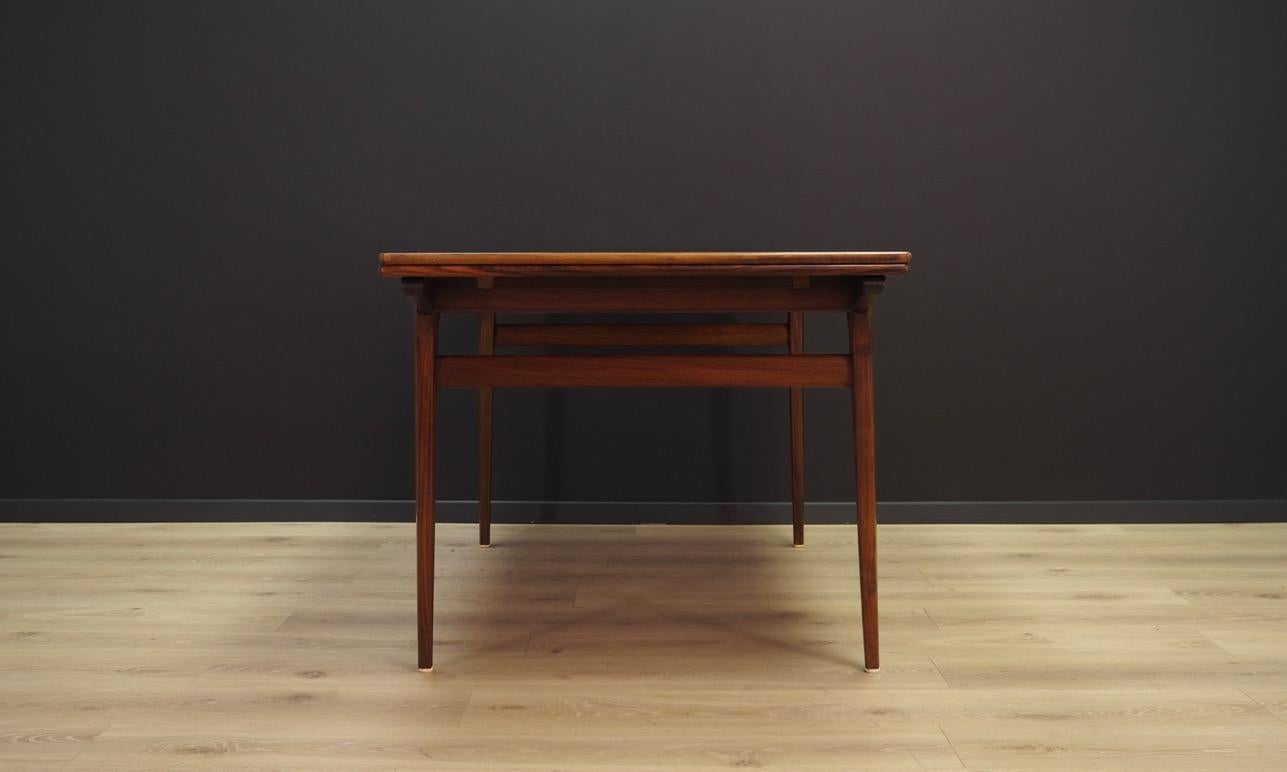 Late 20th Century Table Vintage 1970s Danish Design Retro Rosewood For Sale