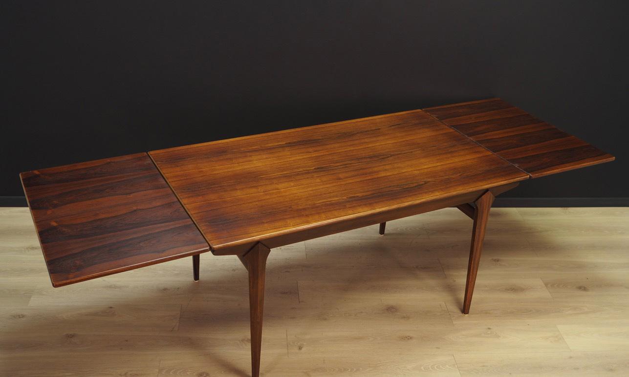 Table Vintage 1970s Danish Design Retro Rosewood For Sale 1