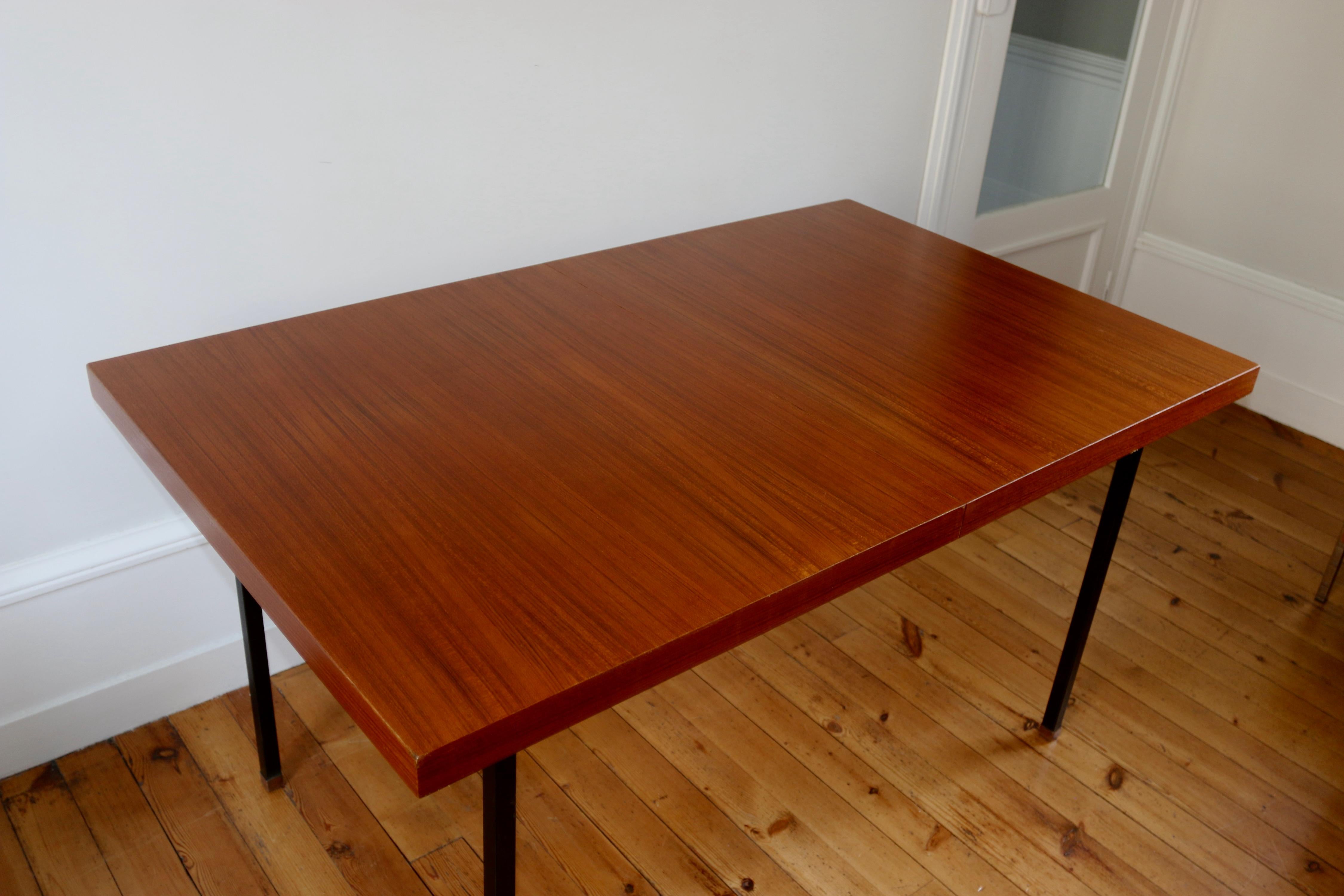 Milieu du XXe siècle Table vintage moderniste Paul Geoffroy Roche Bobois 1960 en vente