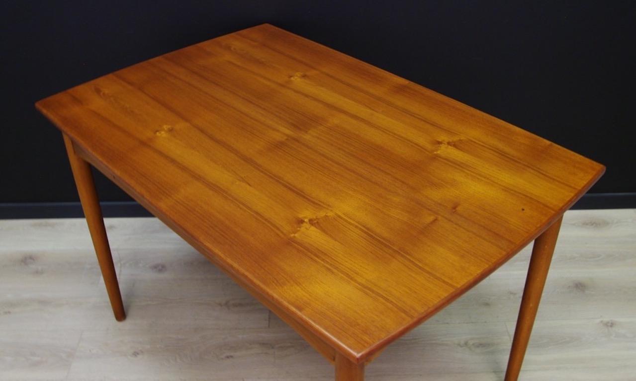 Veneer Table Vintage Teak Danish Design Retro