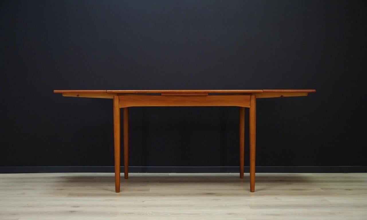 Table Vintage Teak Danish Design Retro In Good Condition In Szczecin, Zachodniopomorskie