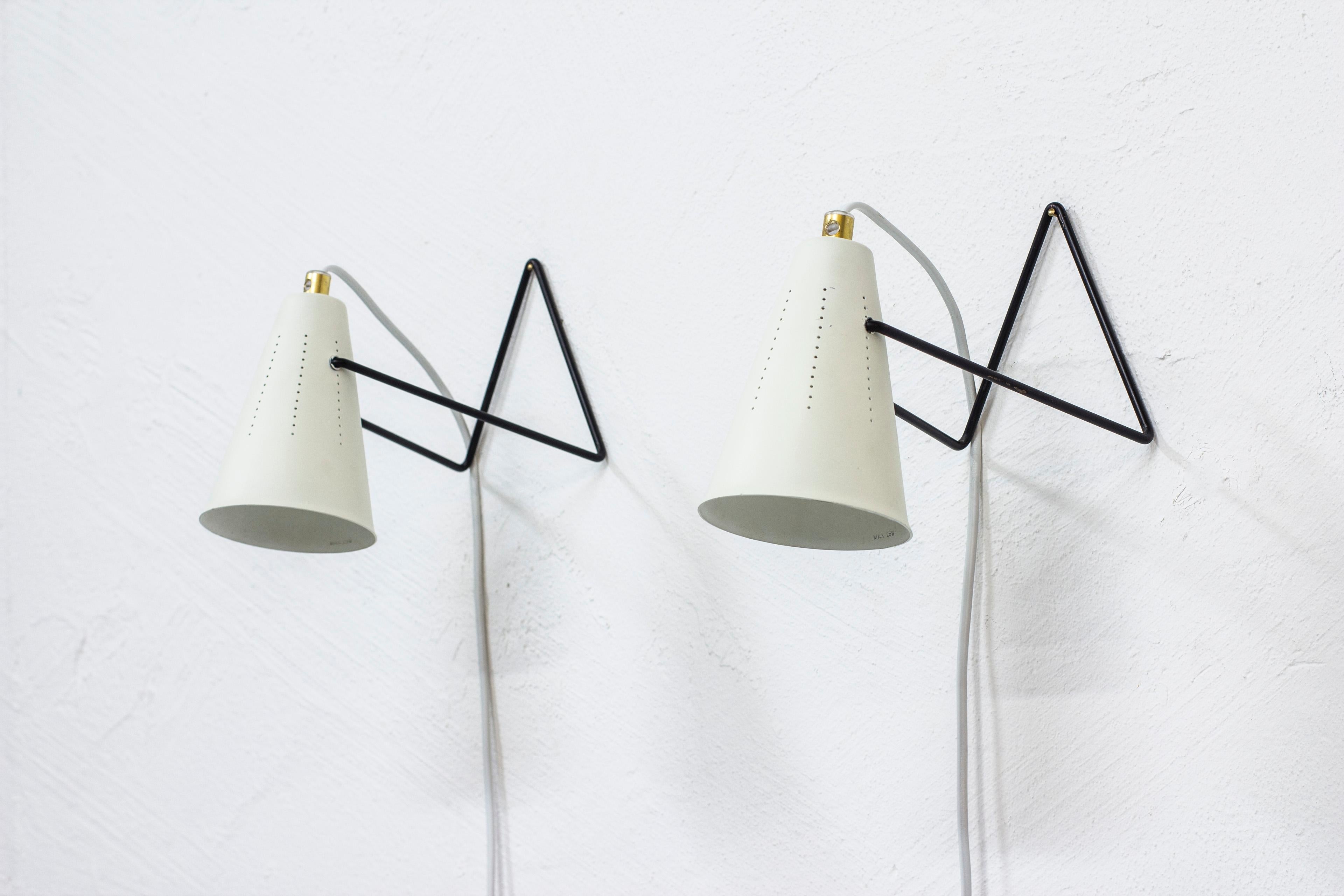 Swedish Table/Wall Lamps Model B790 by Boréns, Sweden, 1950s