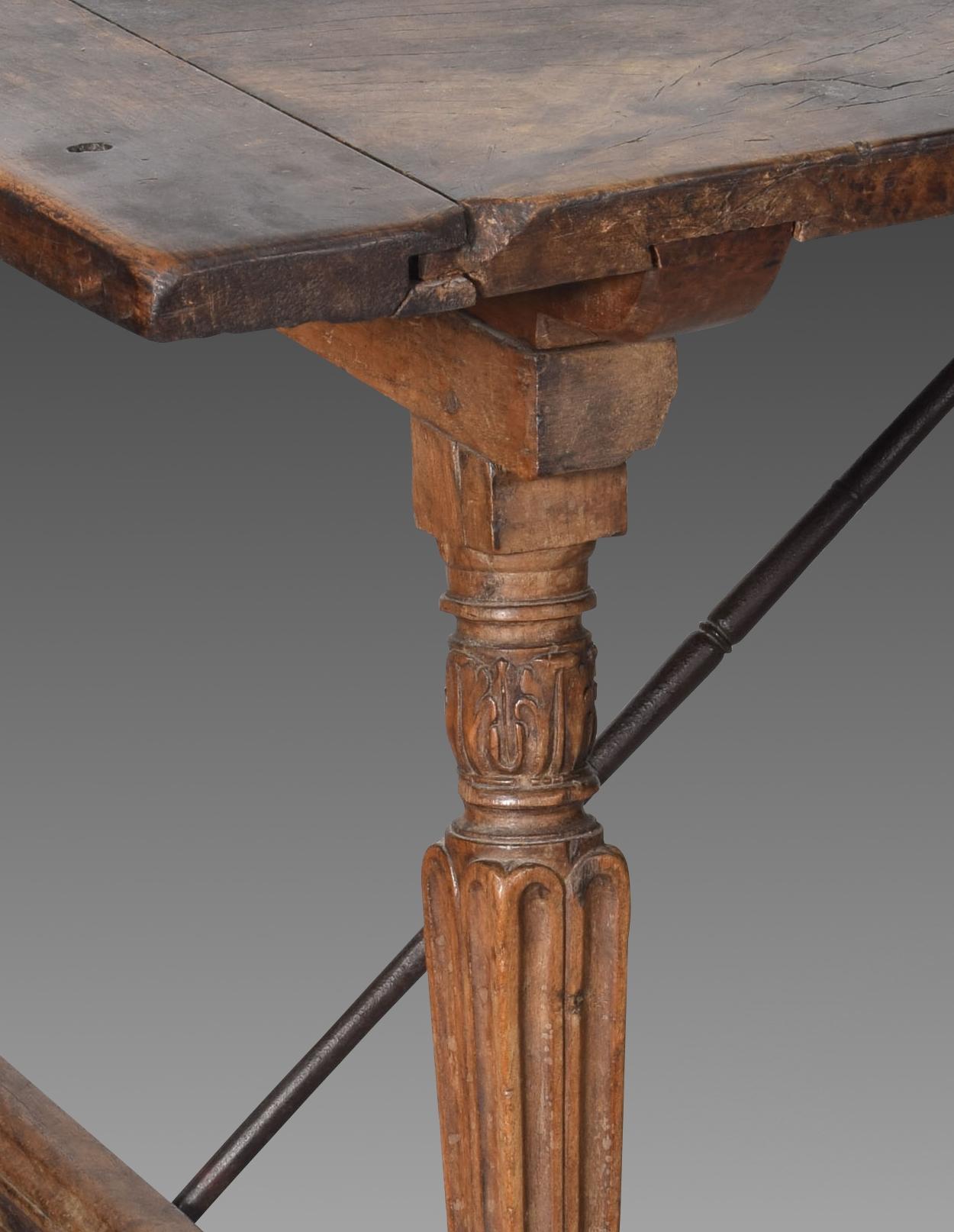 Table, Walnut, Iron, Spain, 16th Century 2