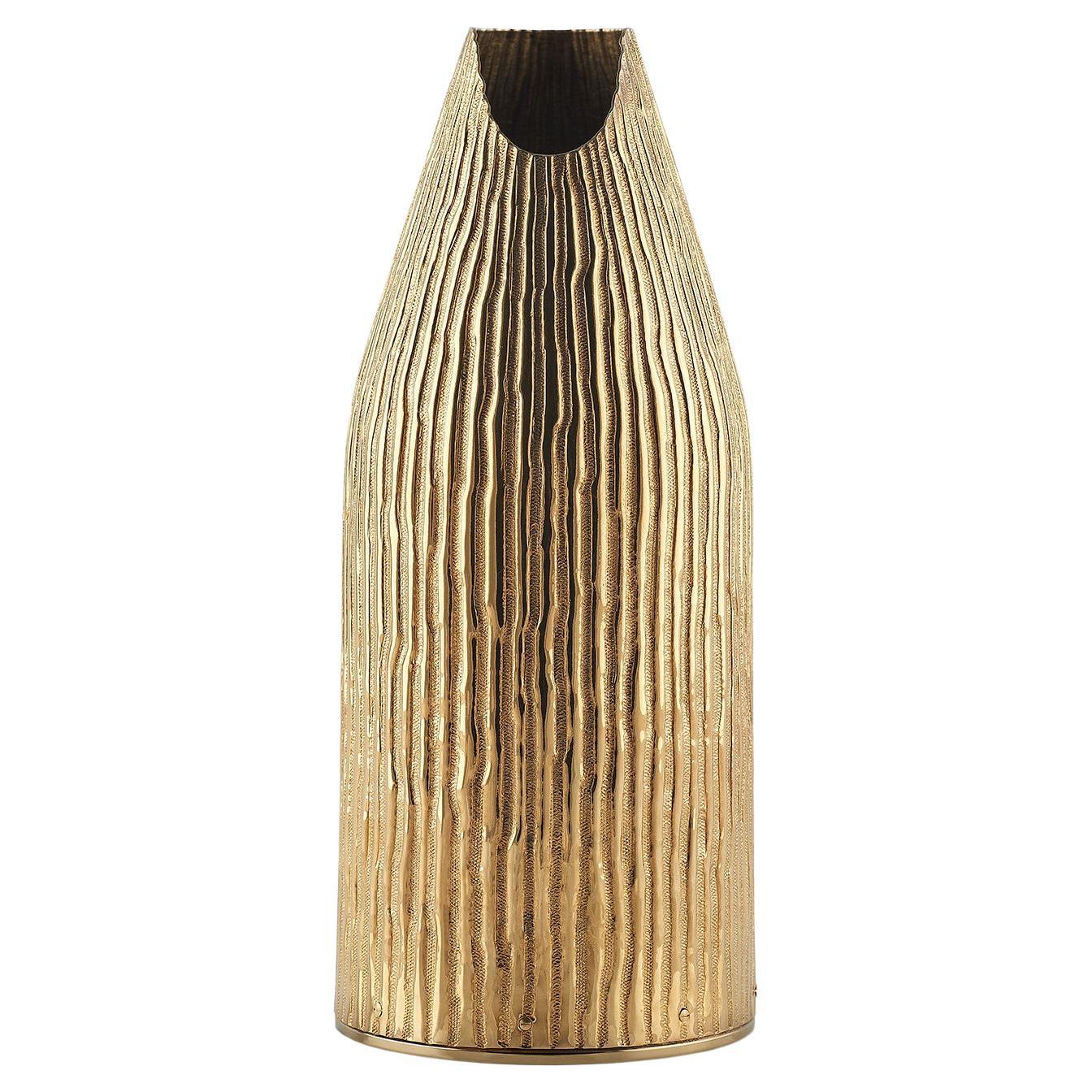 Table Ware Object, Champagne Bottle Cover, Canné, Solid Silver, Hand Made, Italy For Sale