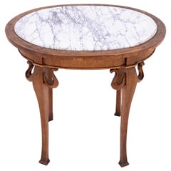 Tisch mit Steinplatte, Frankreich, Wende zum 19. und 20. Jahrhundert.