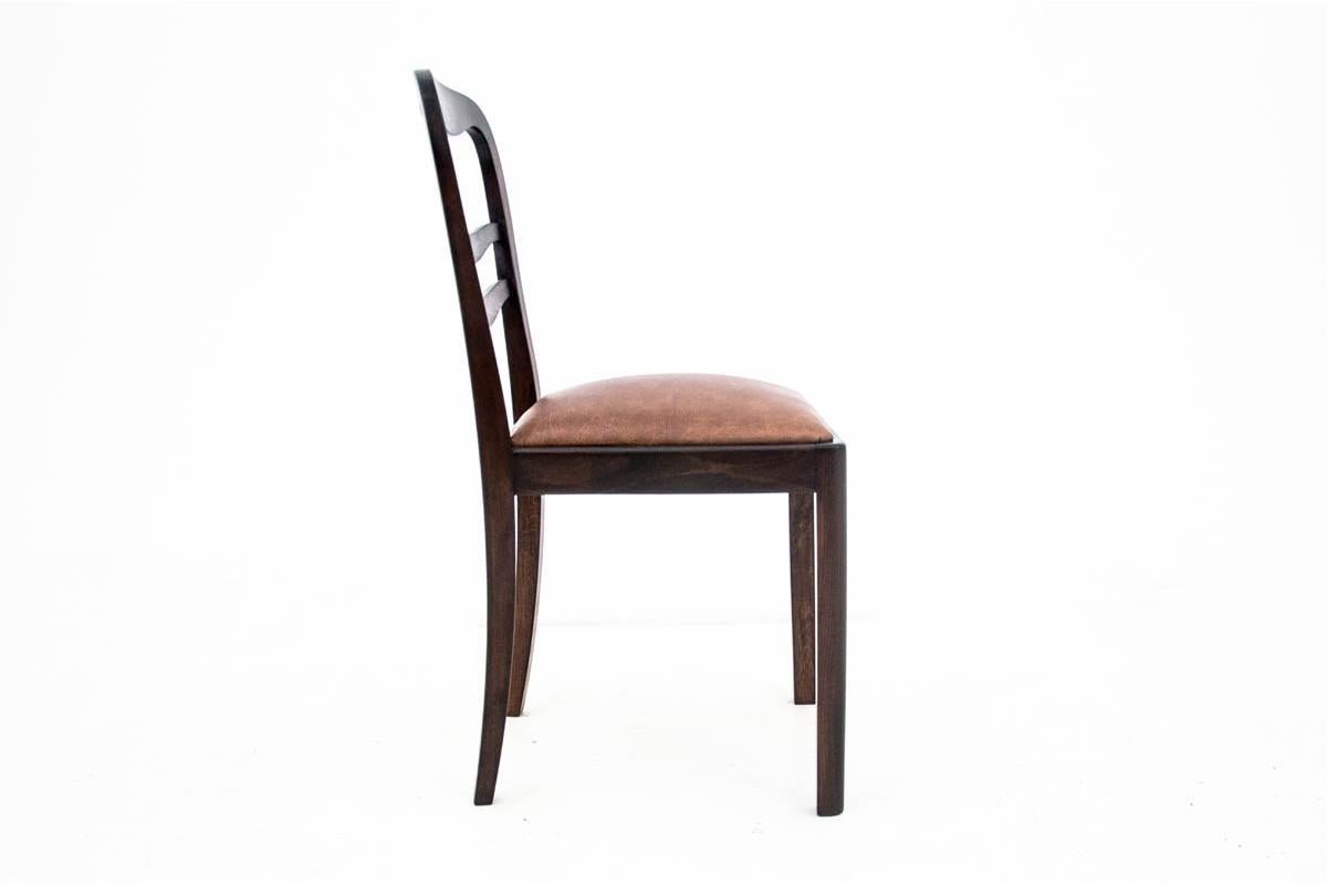 Table avec chaises pour une salle à manger de style Art déco, Pologne, vers 1940.  Furni en vente 6