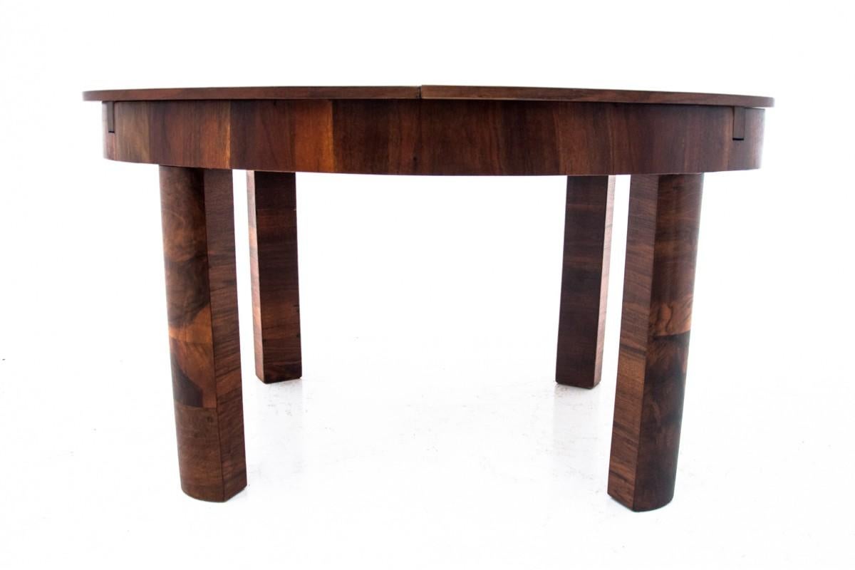 Table with chairs in Art Deco style, Poland, 1950s. After renovation. For Sale 11