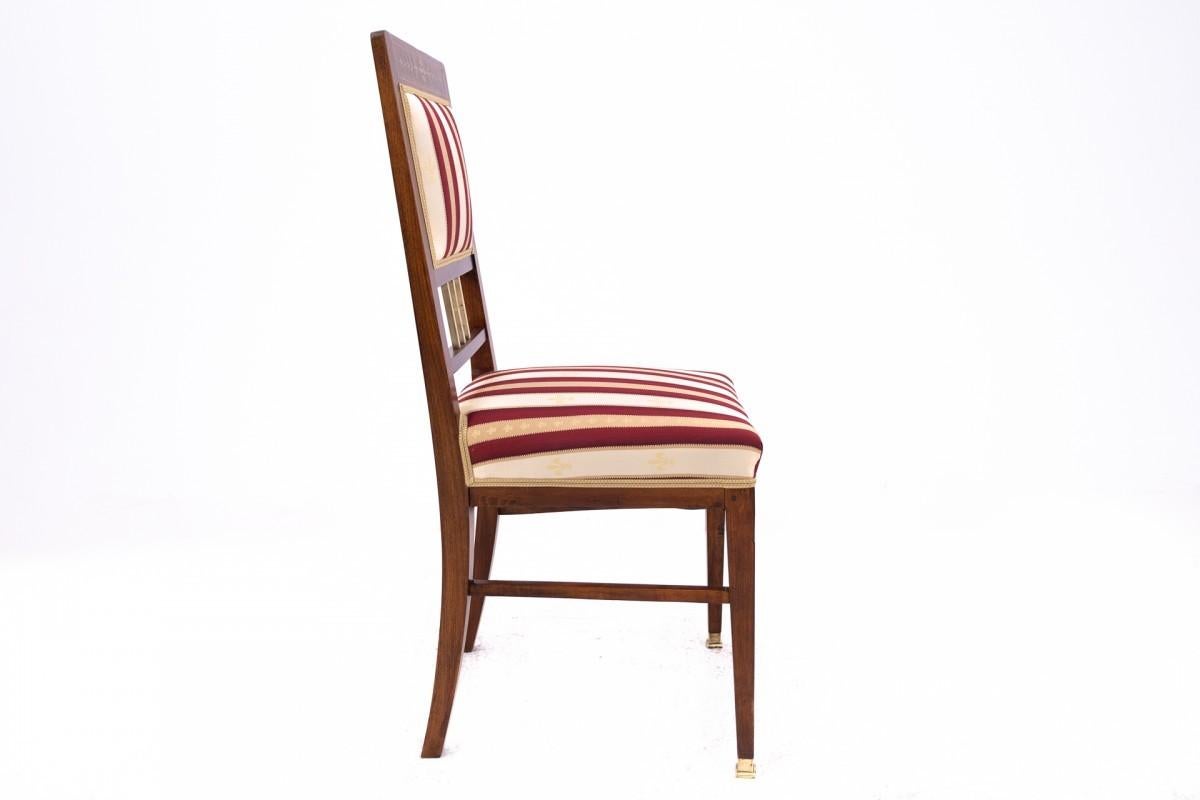 Table with chairs in Empire style, France. For Sale 4