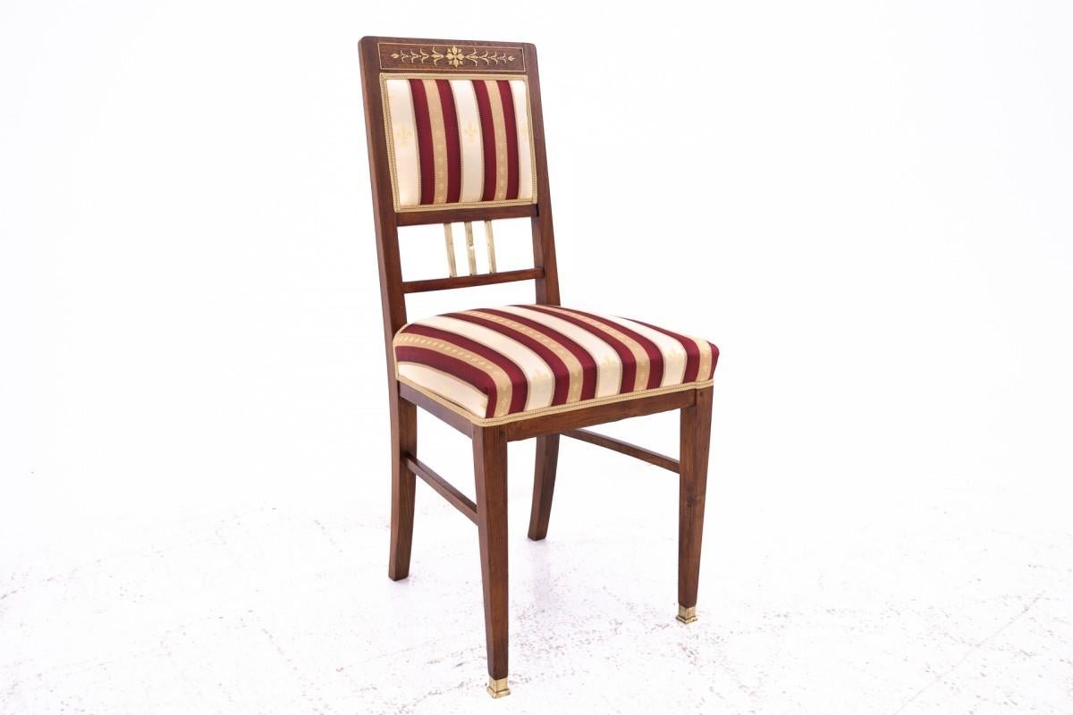 Table with chairs in Empire style, France. For Sale 1