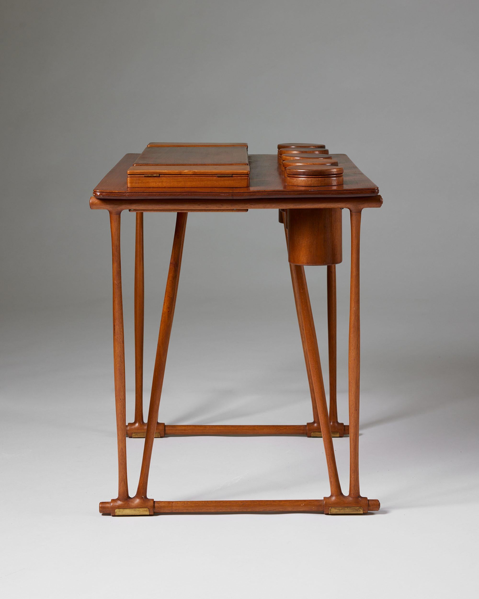 20th Century Table with compartments designed by Brockmann Petersen for Louis G Thiersen