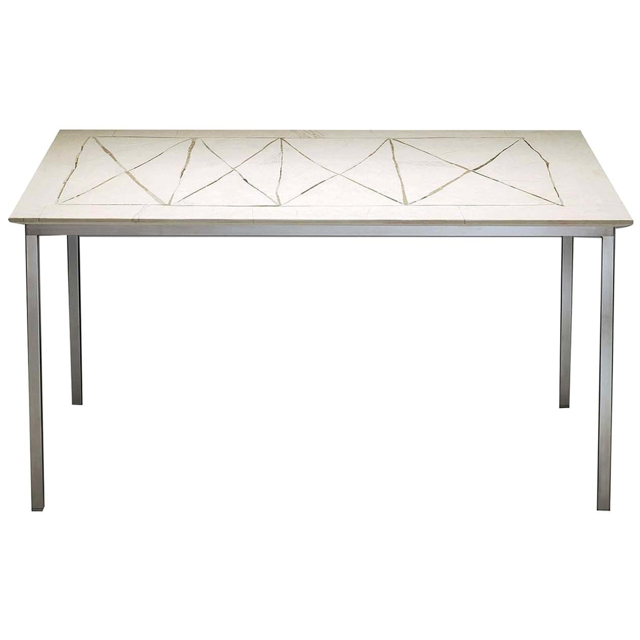 Table with Diamond-Shaped Motif