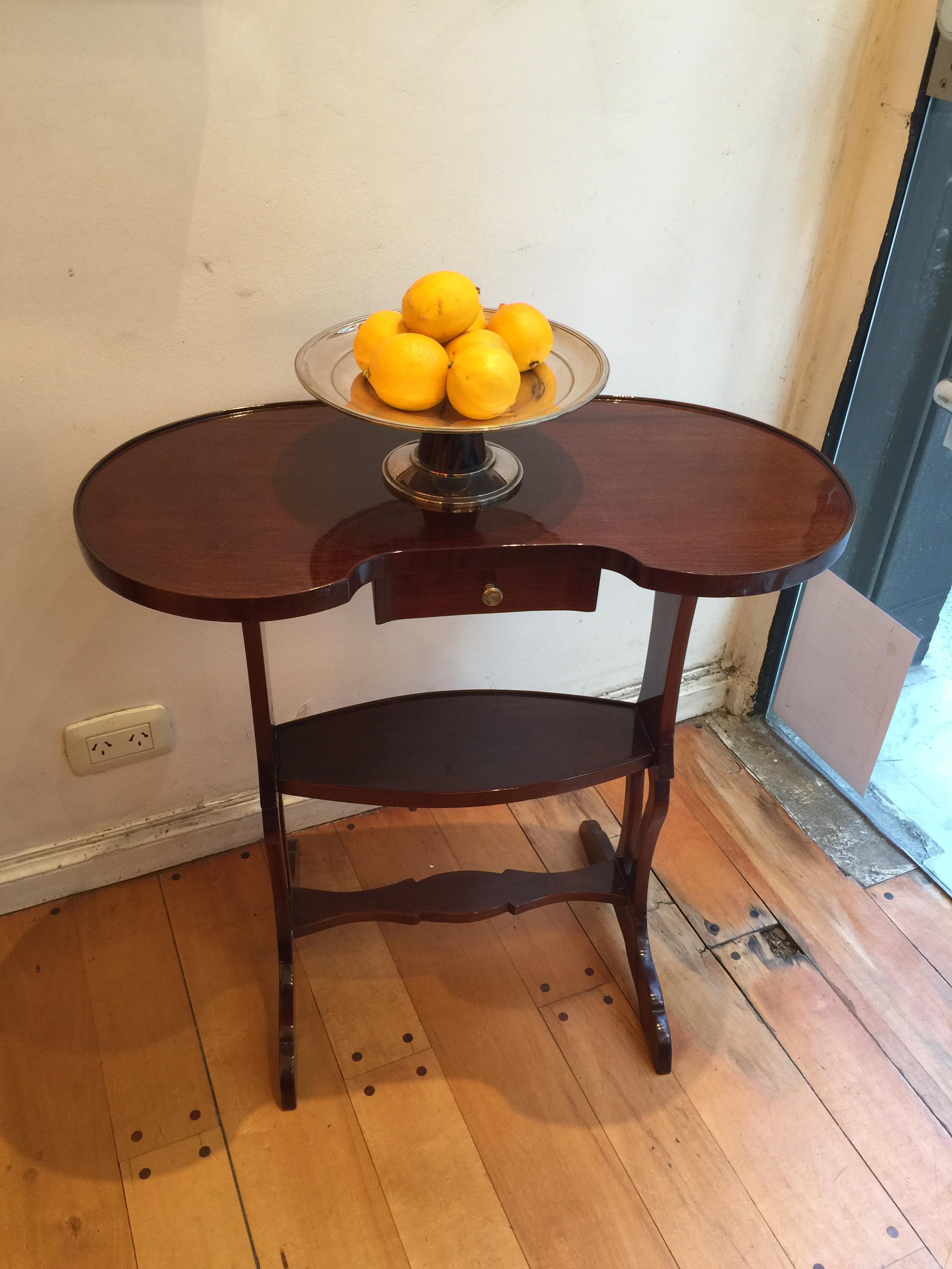 French Table with Drawer in Wood, 1920, France For Sale
