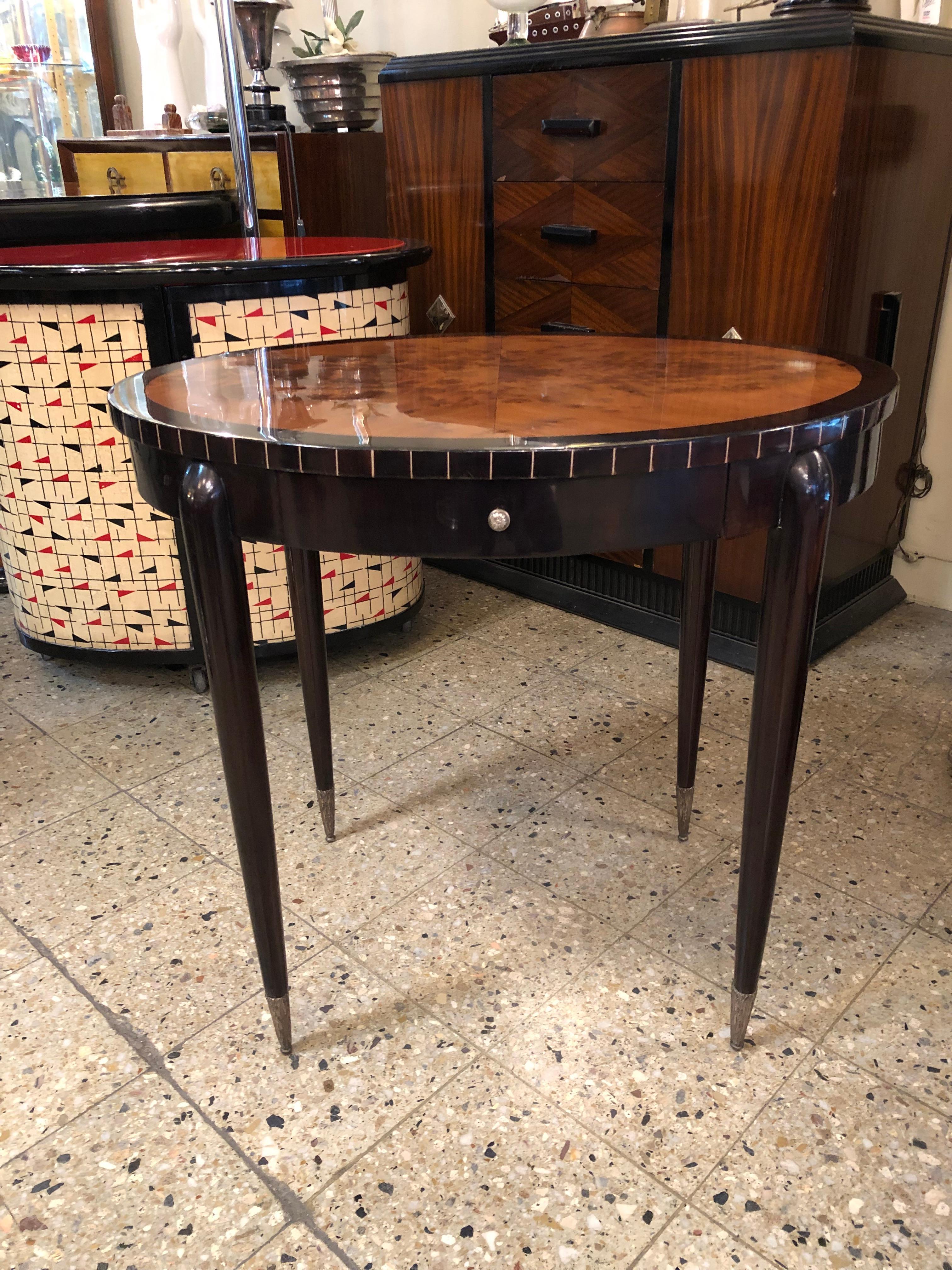 Table
Material: Wood and silver plated bronze
France
We have specialized in the sale of Art Deco and Art Nouveau and Vintage styles since 1982. If you have any questions we are at your disposal.
Pushing the button that reads 'View All From Seller'.