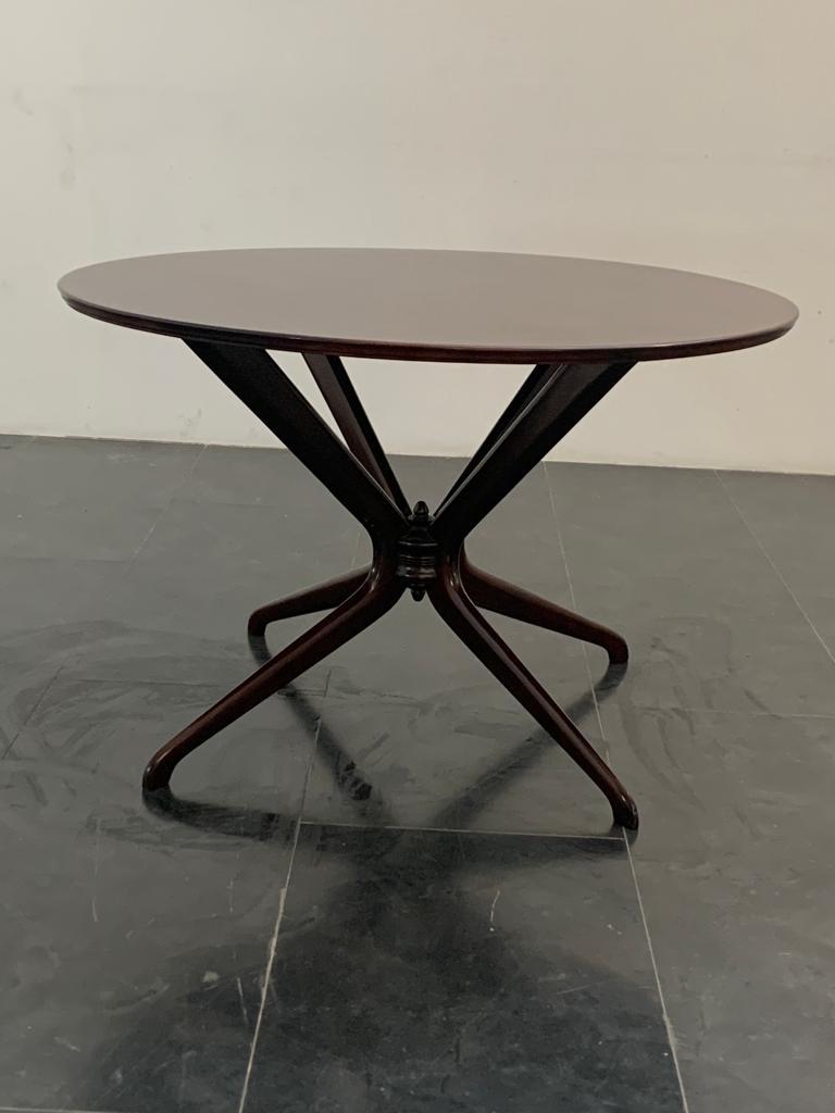 Mid-Century Modern Table with Filiform Legs Attributed to Ico & Luisa Parisi, 1950s For Sale